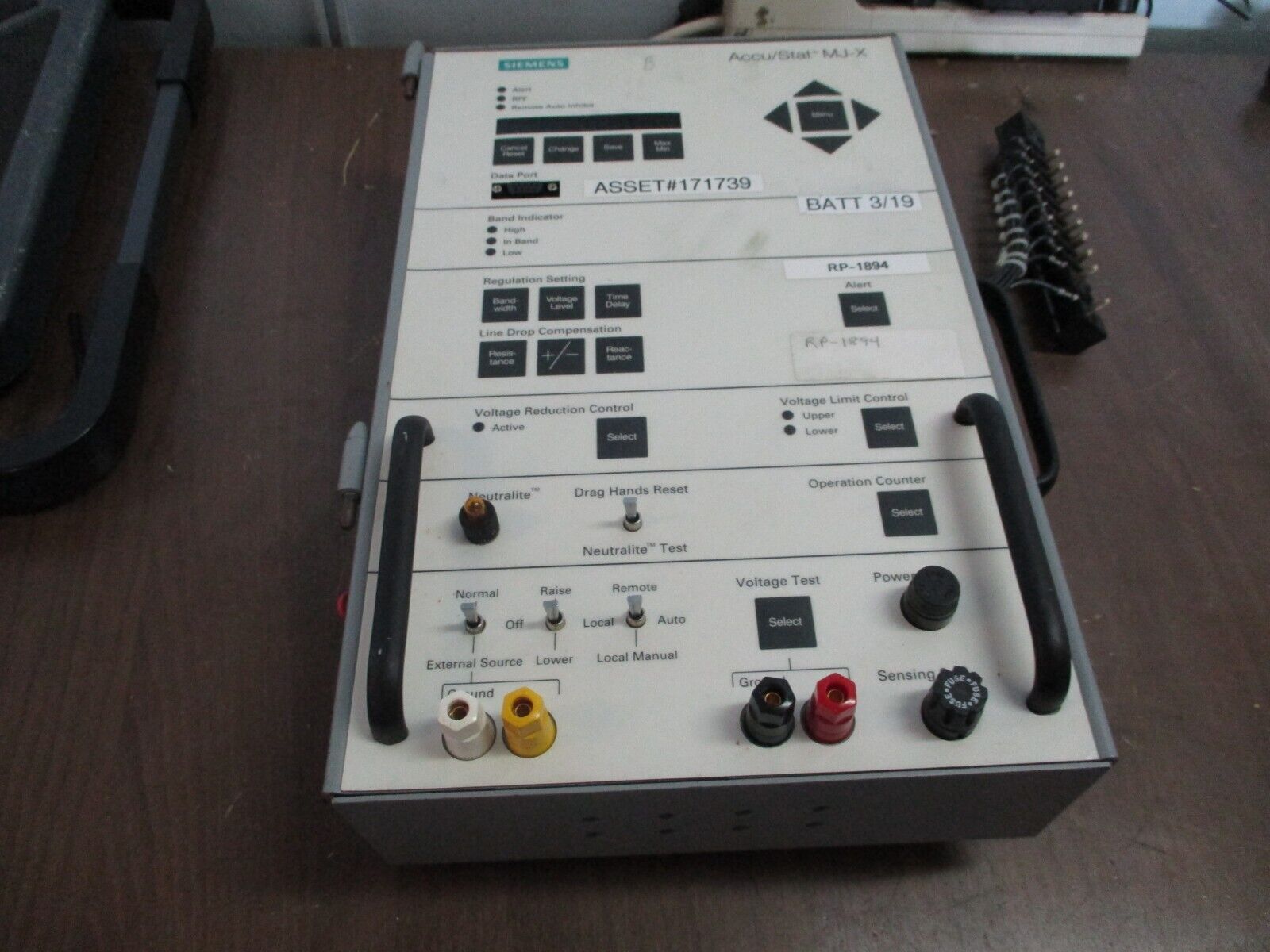 Siemens Accu/Stat MJ-X Voltage Regulator Control Panel S-62449 Used
