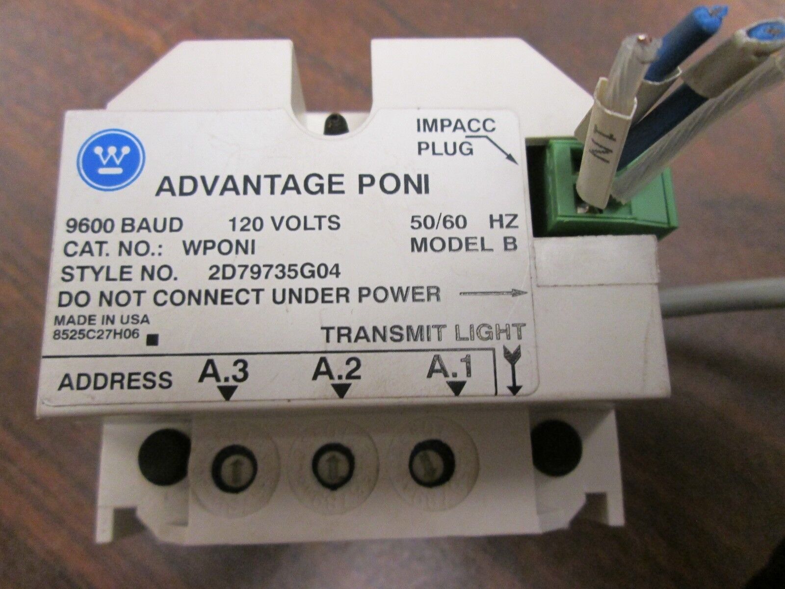 Cutler-Hammer Advantage PONI 2D79735G04 WPONI 120v 50/60Hz Model B
