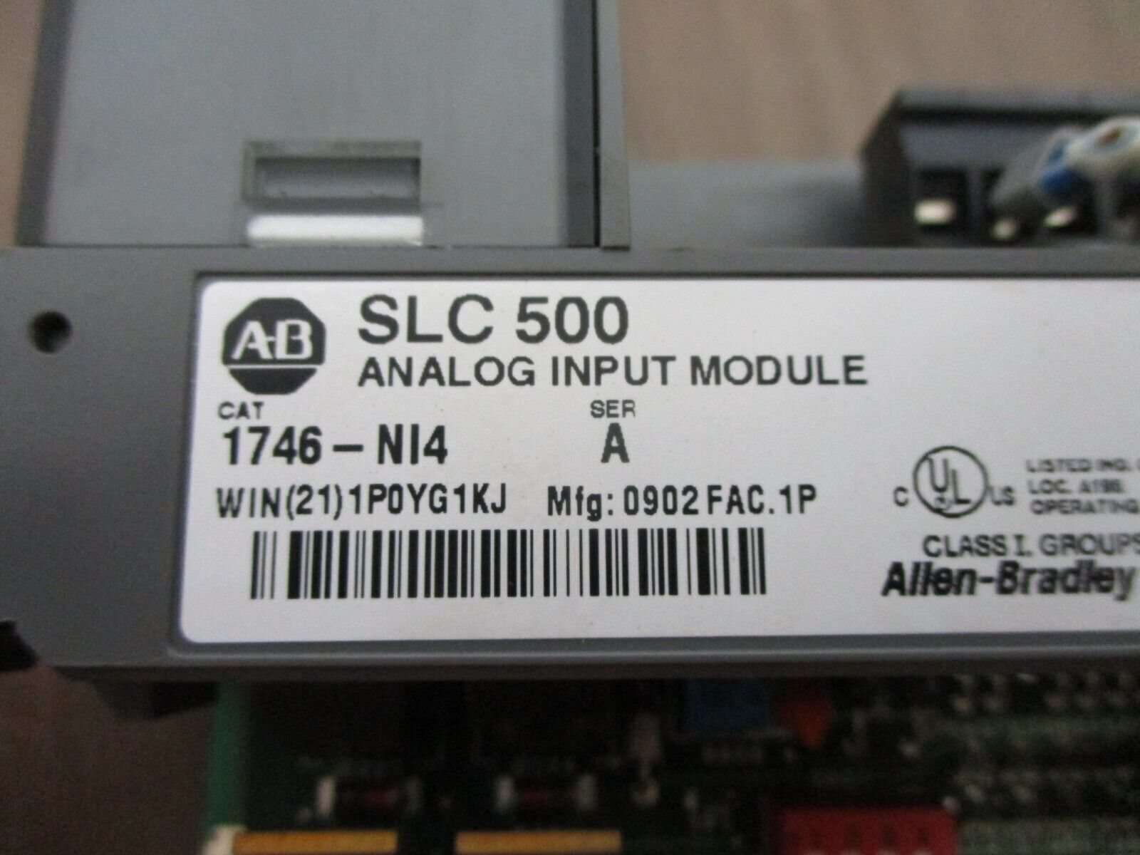 Allen-Bradley SLC 500 Analog Input Module 1746-NI4 Series A Used