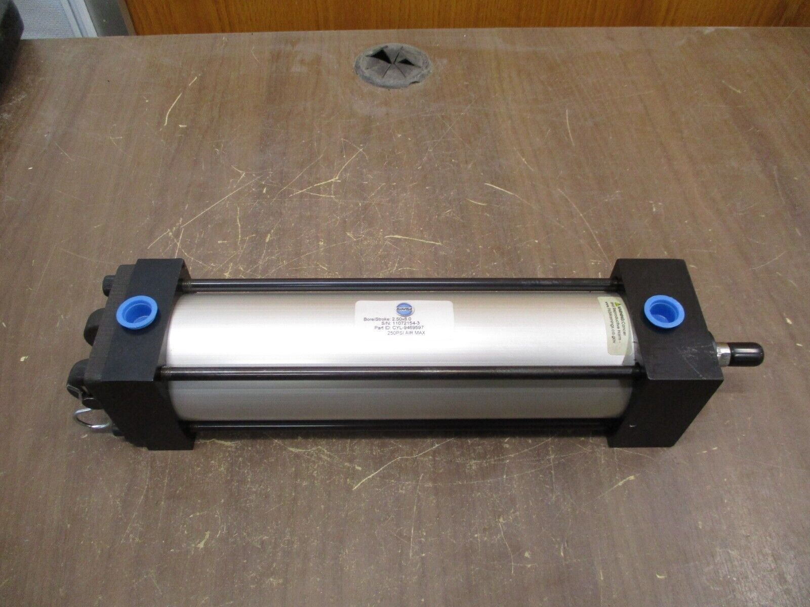 Bimba Pneumatic Air Cylinder CYL-9469597 250PSI Bore/Stroke: 2.5x8 *No Box*