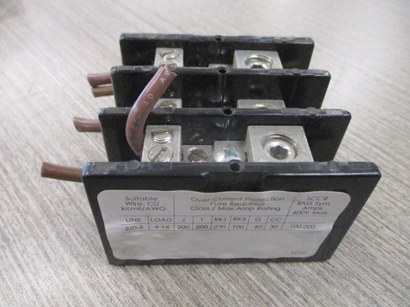 Marathon Power Distribution Block 1423570 2 175A 600V 3P Used