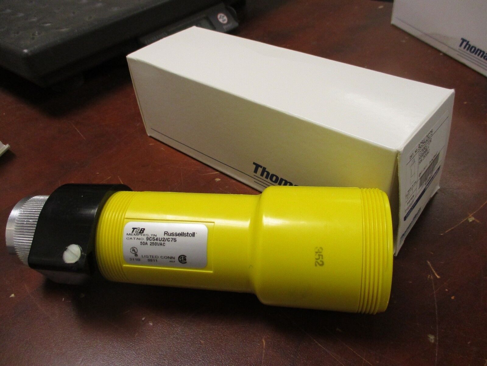 T&B Connector Assembly 9C54U2/C75 50A 250VAC New Surplus
