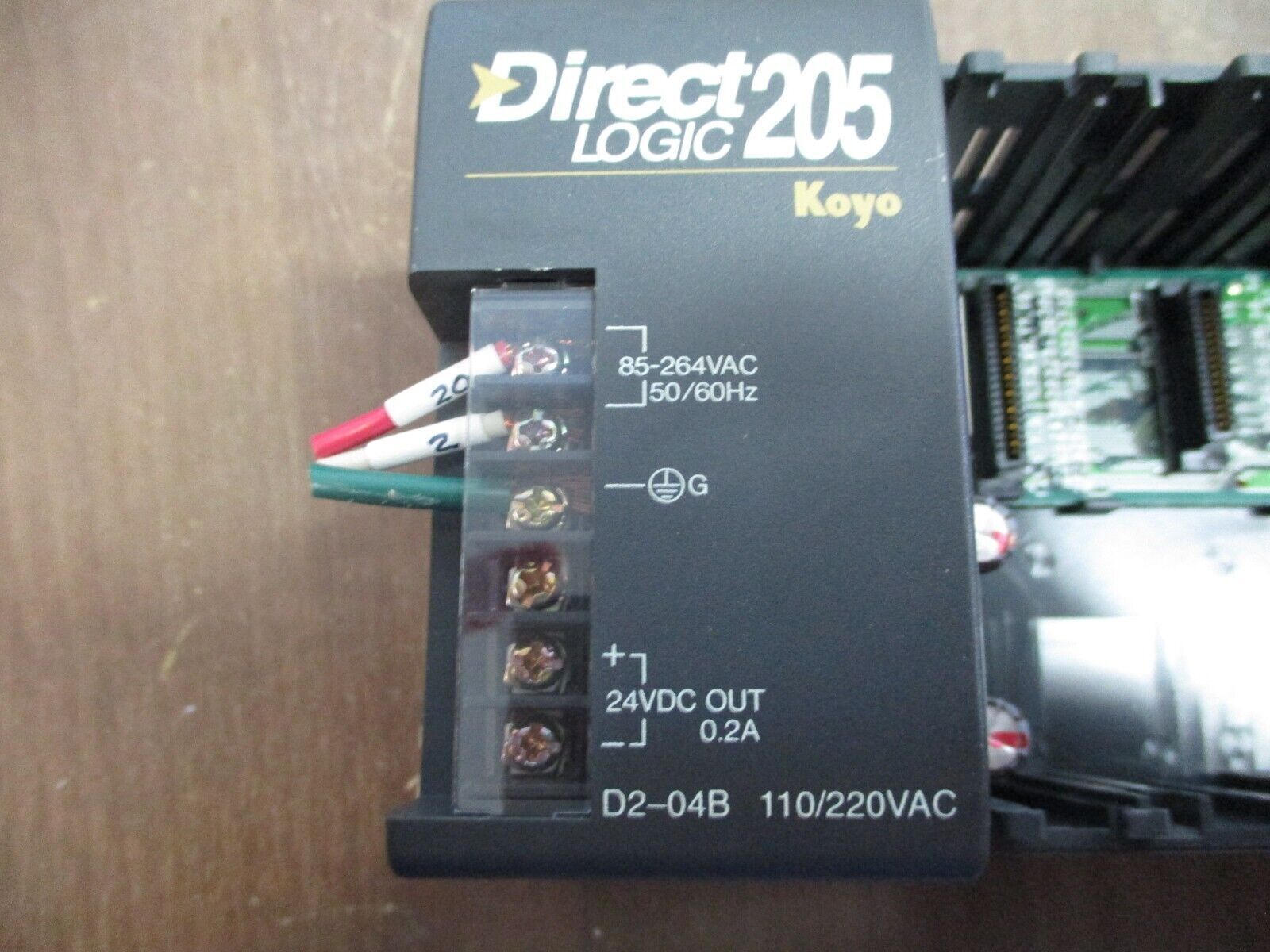 PLC Direct DirectLogic 205 Rack D2-04B 4-Slot Used