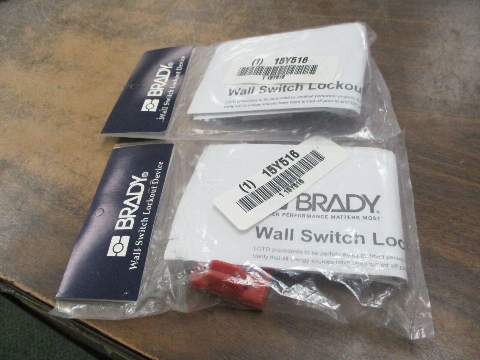 Brady Wall Switch Lock Out 65392 *Lot of 2* New Surplus
