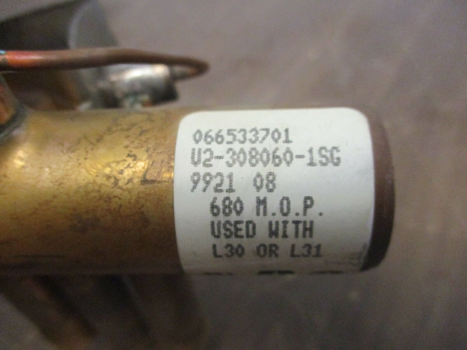 Ranco Reversing Valve 066533701 500M.O.P. Use w/ L30 or L31 New Surplus *No Box*