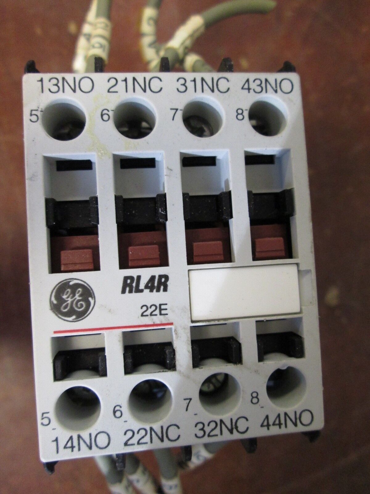 GE Contactor RL4RA022T 480V Coil 20A 600V Used