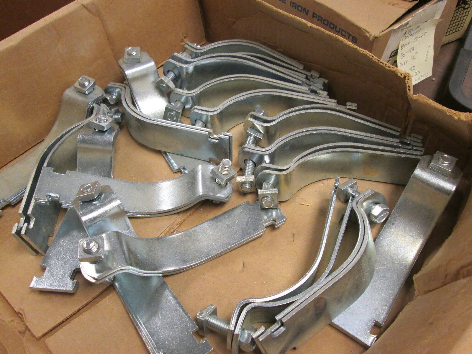 Grinnell Power Strut 2 Piece Strut Straps Size 3-1/2" Lot of 19 New Surplus