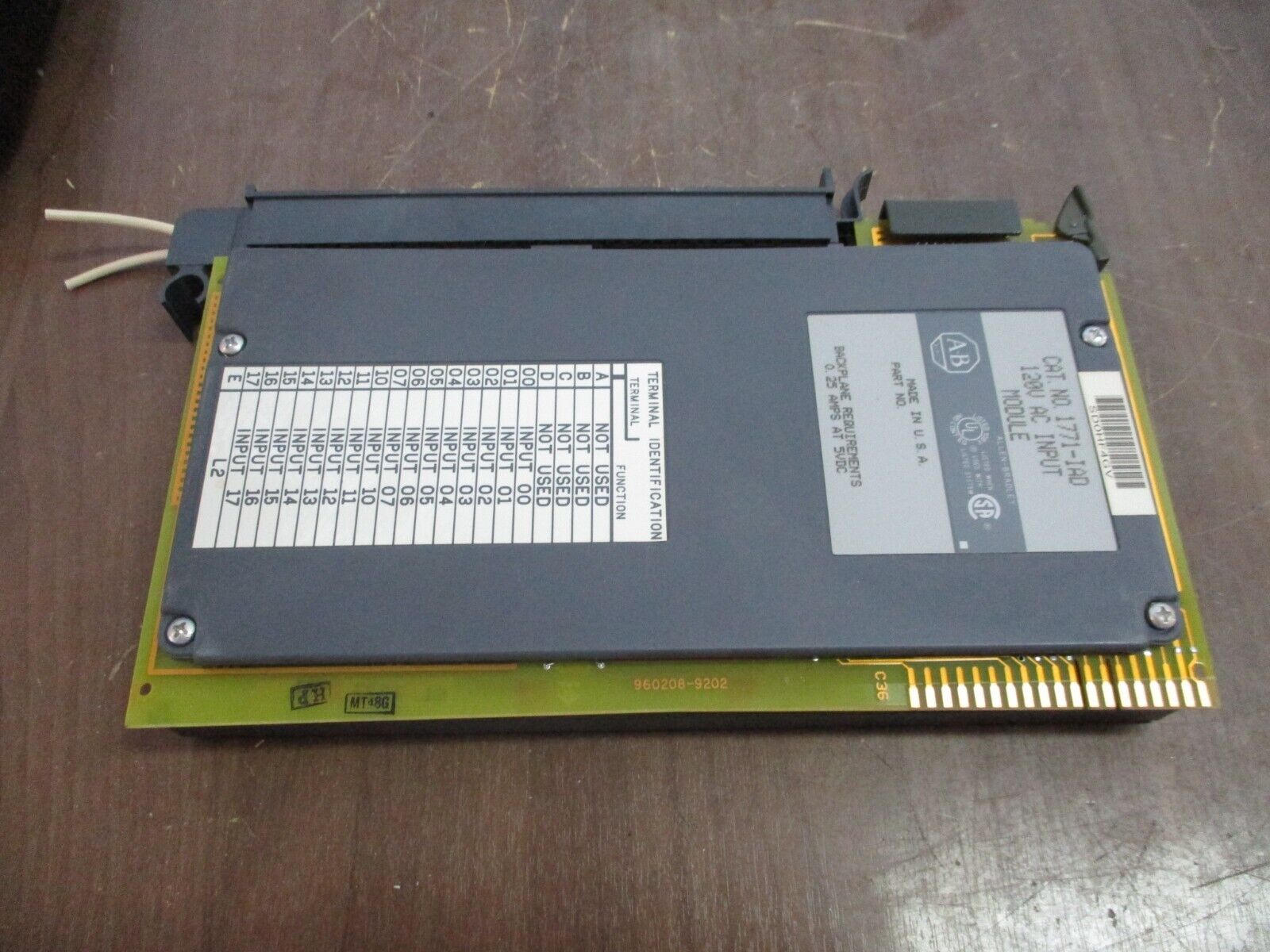 Allen-Bradley AC Input Module 1771-IAD 120V Used