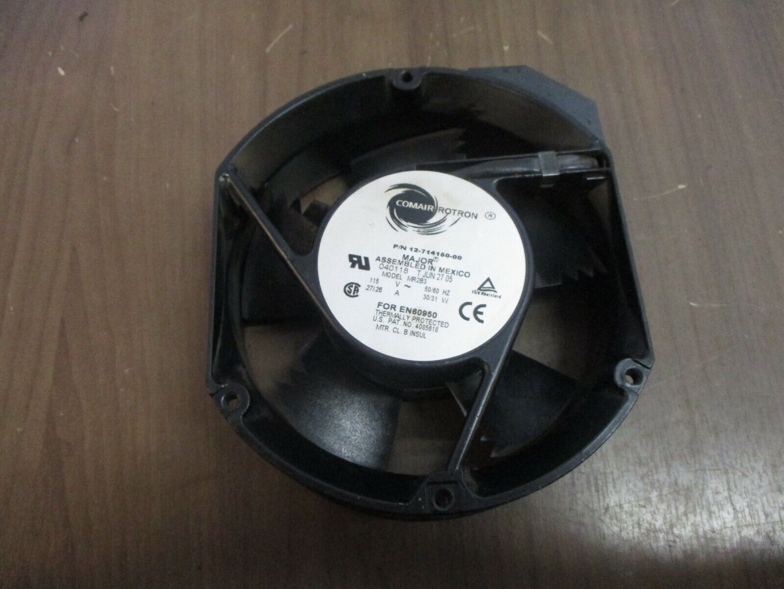 Comair Rotron Major MR2B3 Axial Fan 12-714150-00 115V 50/60Hz 0.27/0.26A 30/31W