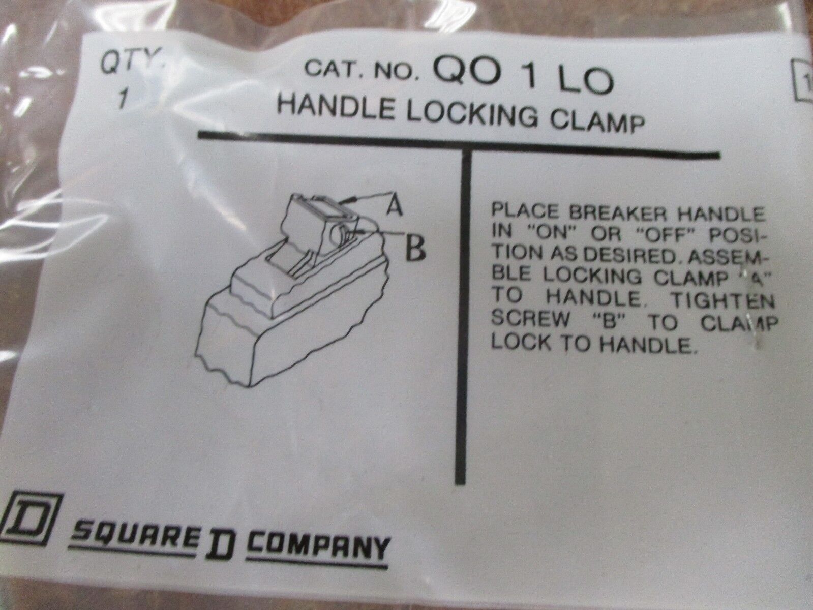 Square D Handle Lock Off QO 1 LO "Box of 32" New Surplus
