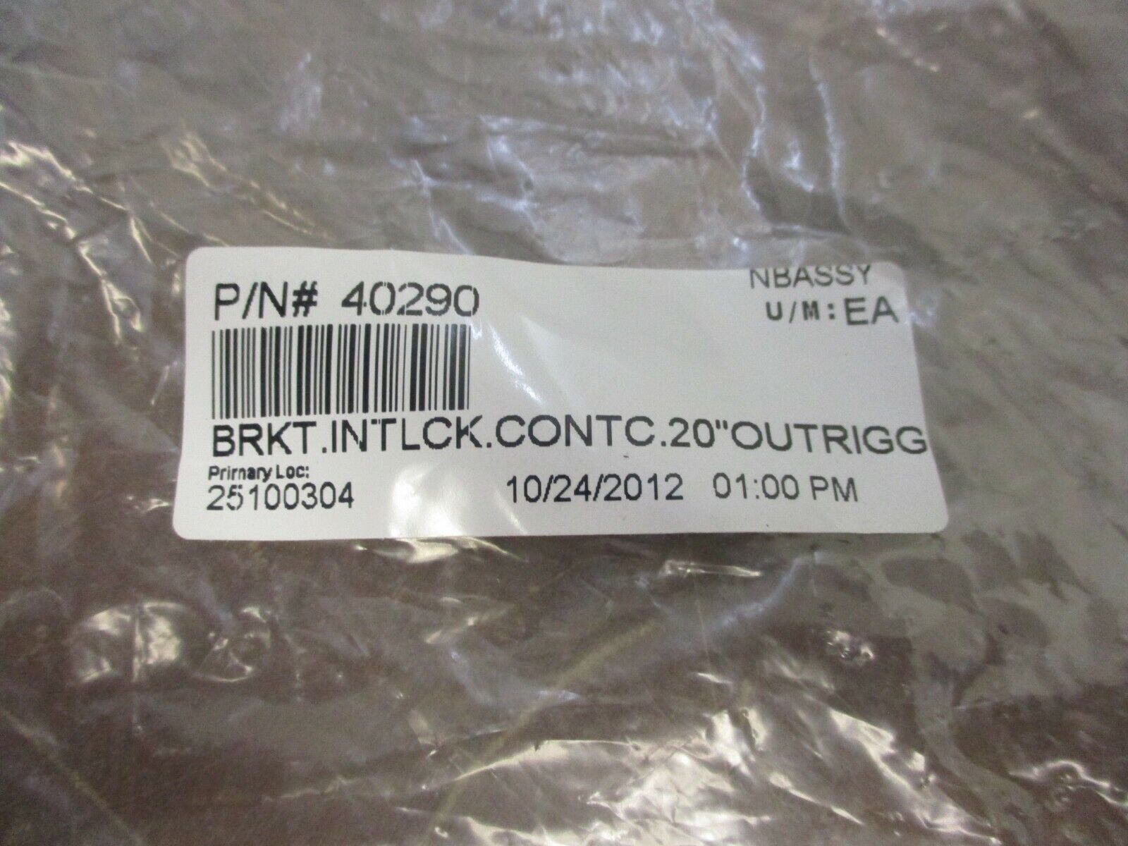 Misc. Brand Bracket Interlock Assembly 40290 New Surplus