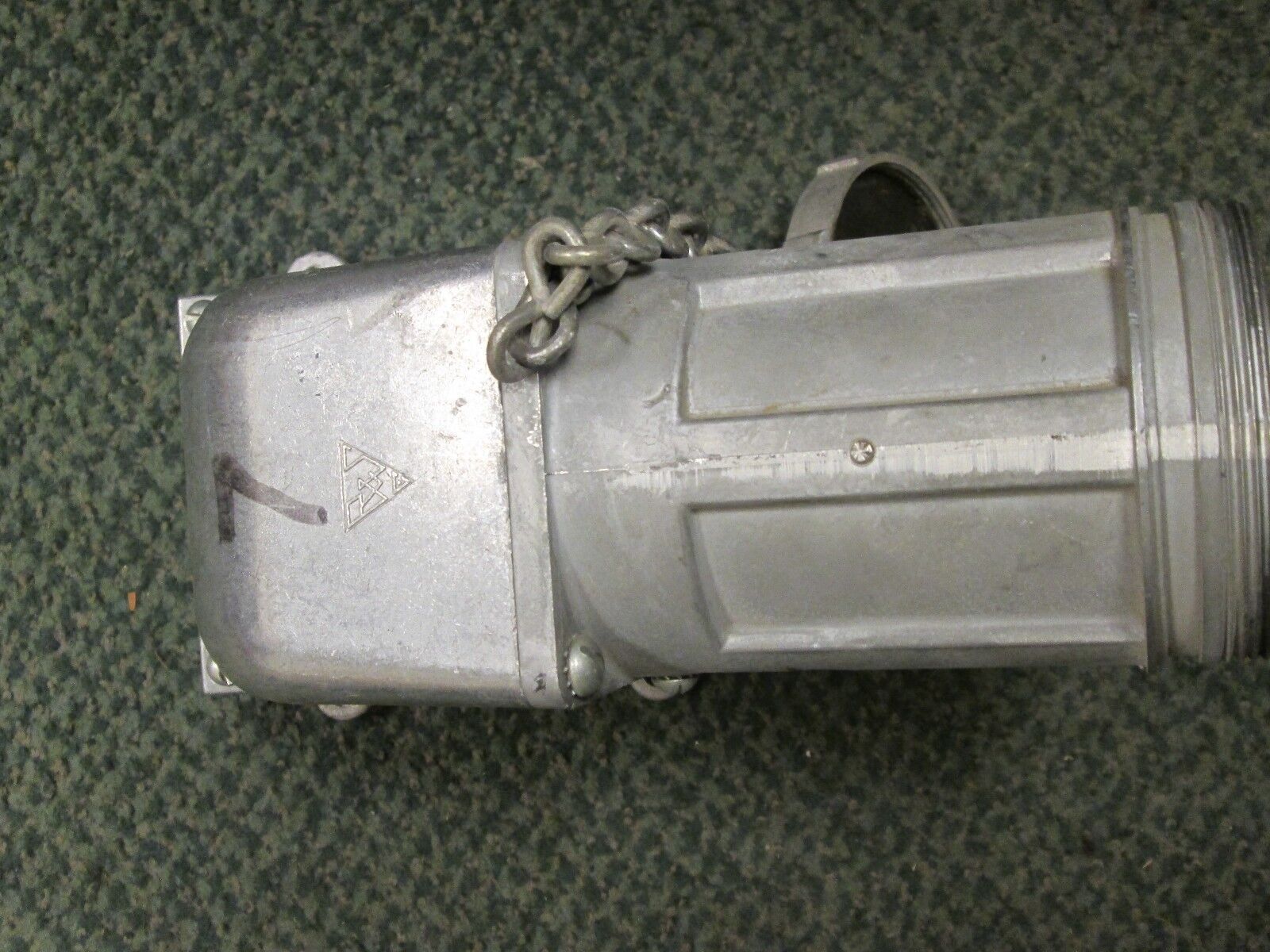 Russellstoll Receptacle w/ Base 7324 60A 600V 4W Used