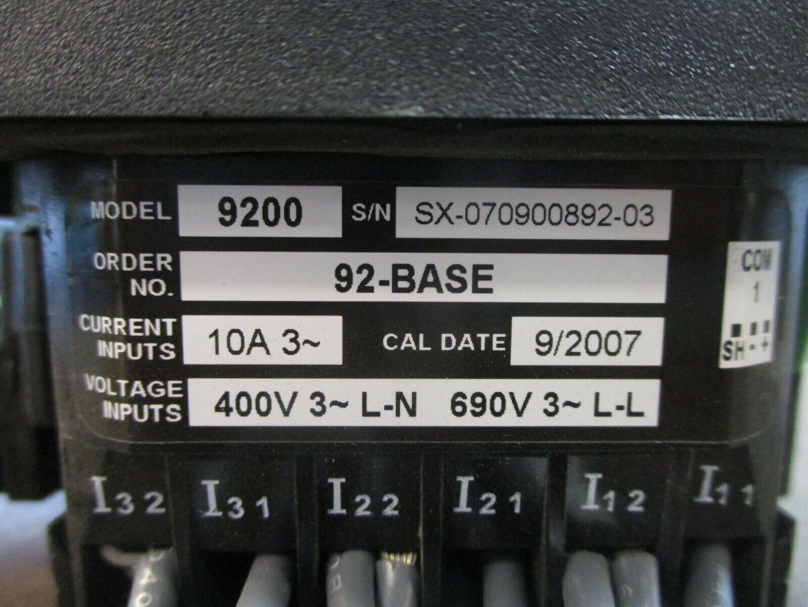 Siemens Ion Power Meter 9200 400V L-N, 690V L-L 3Ph 10A Access Compatible Used