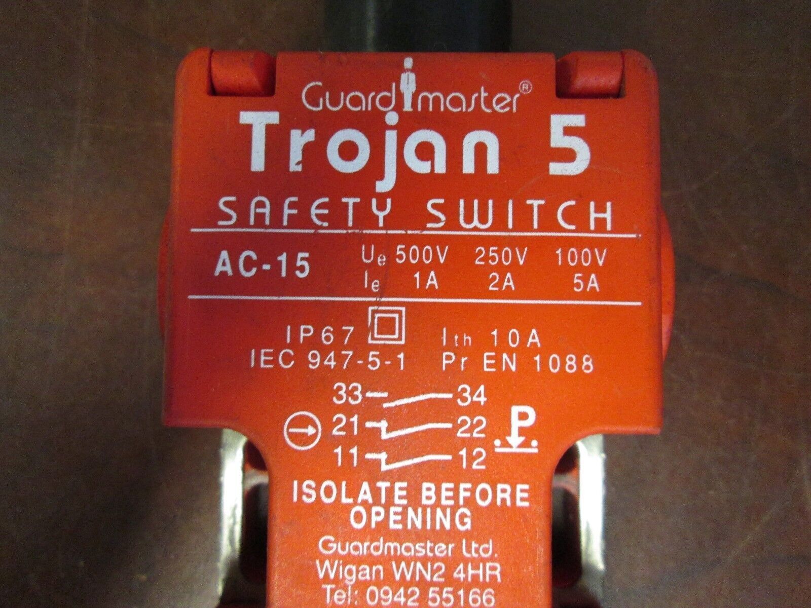 Guardmaster Safety Switch EN 1088 Trojan 5 Used