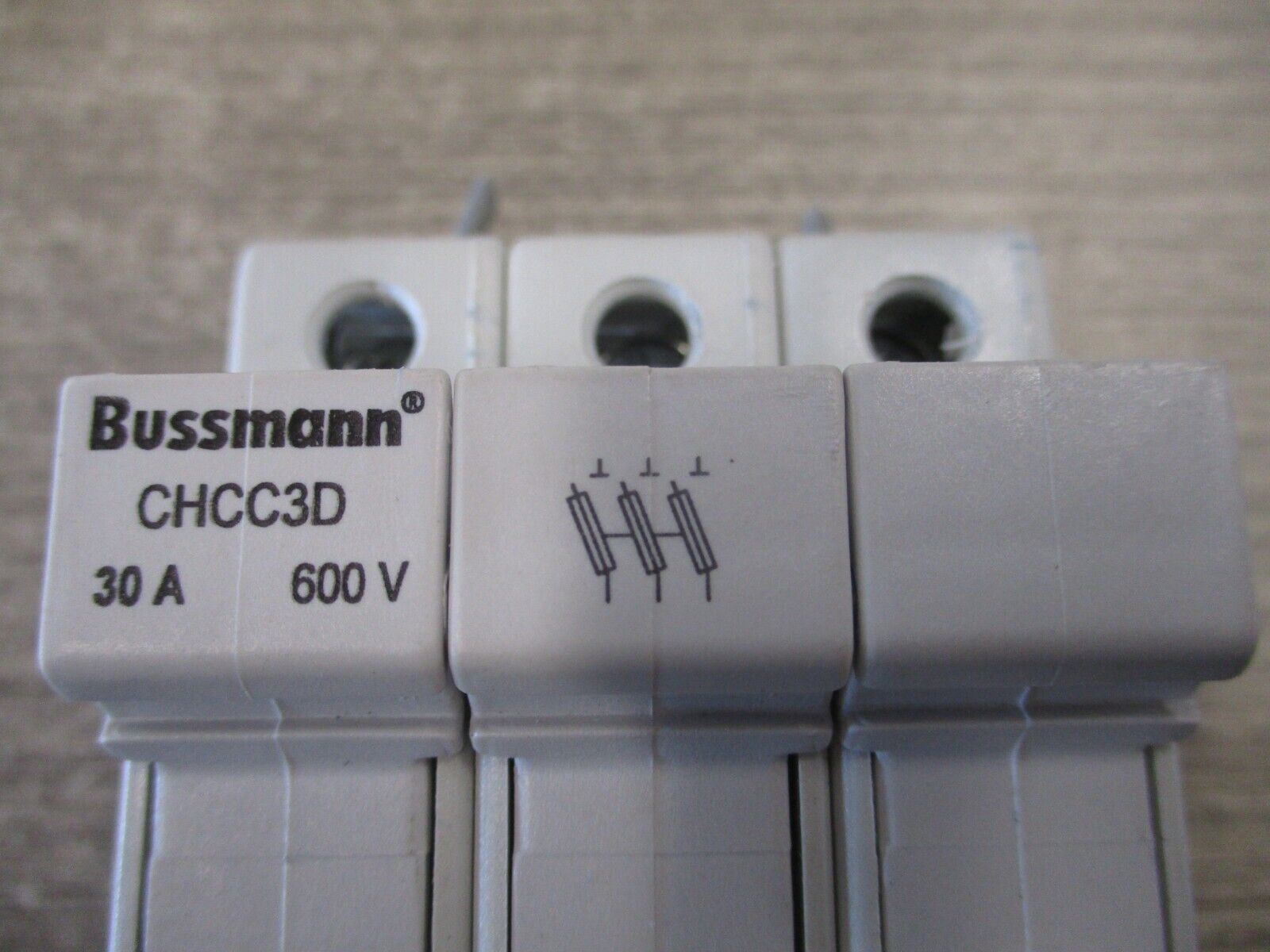 Bussmann Fuseholder CHCC3D 30A 600V 3P Used