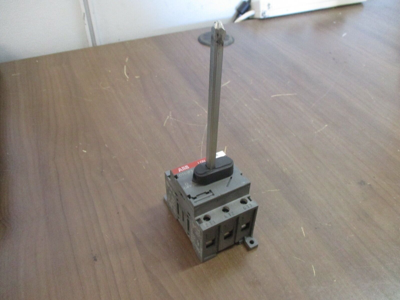 ABB Disconnect Switch OT63F3 60A 600V *No Handle* *Broken DIN Rail Mount* Used