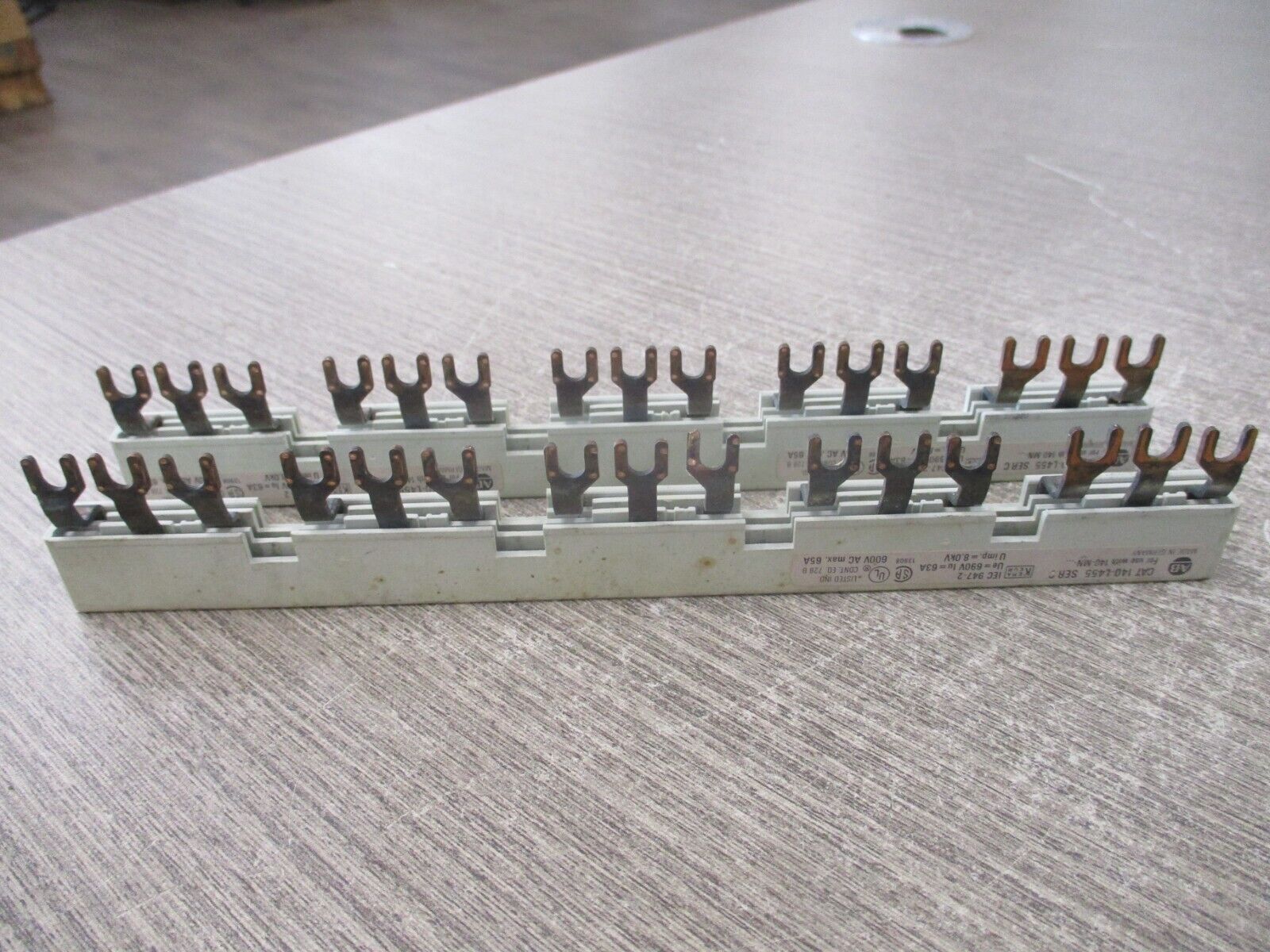 Allen-Bradley Commoning Link 140-L455 Ser. C 65A 600V *Lot of 2* Used