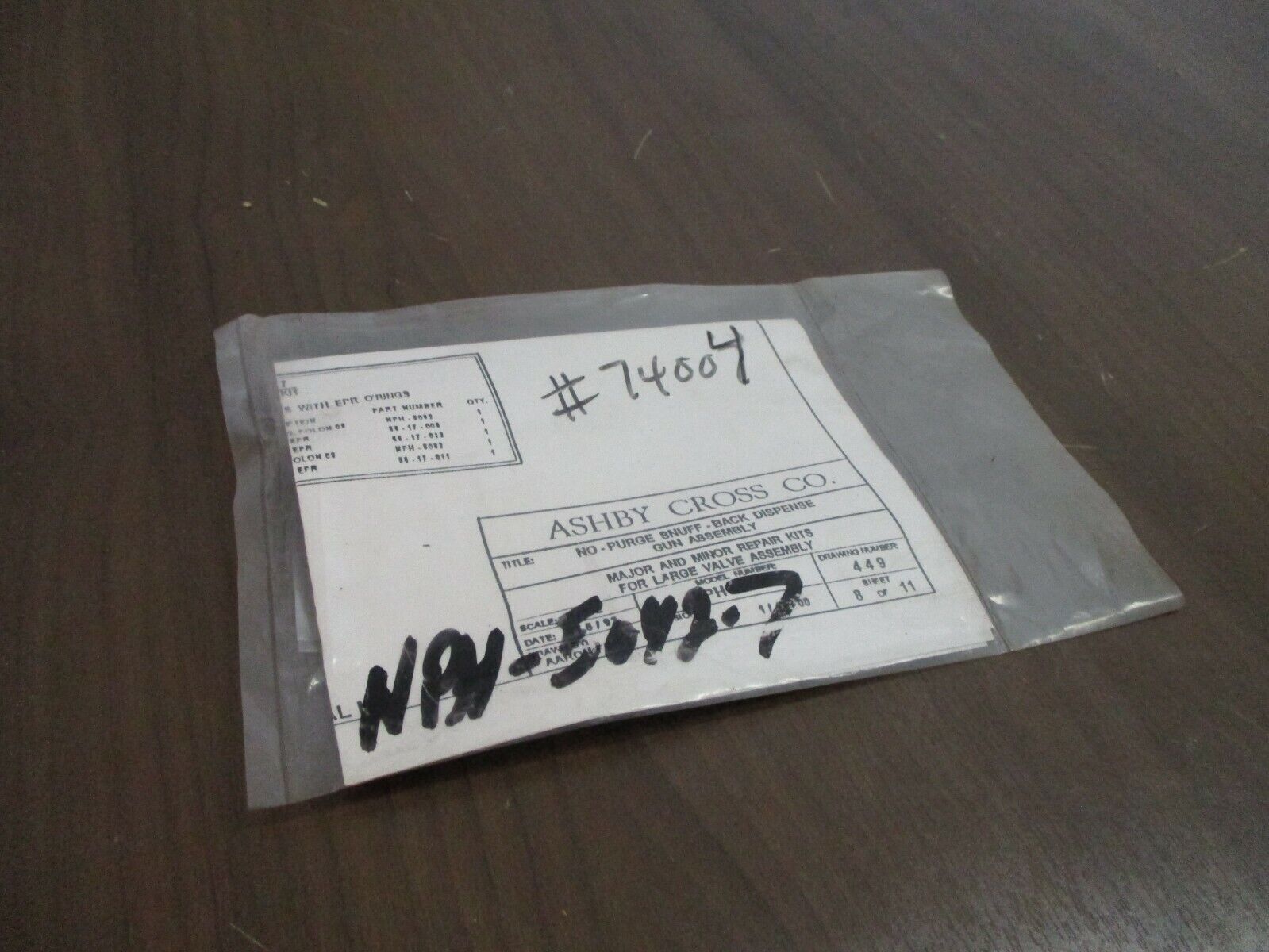 Ashby Cross Repair Kit NPH-5000 New Surplus