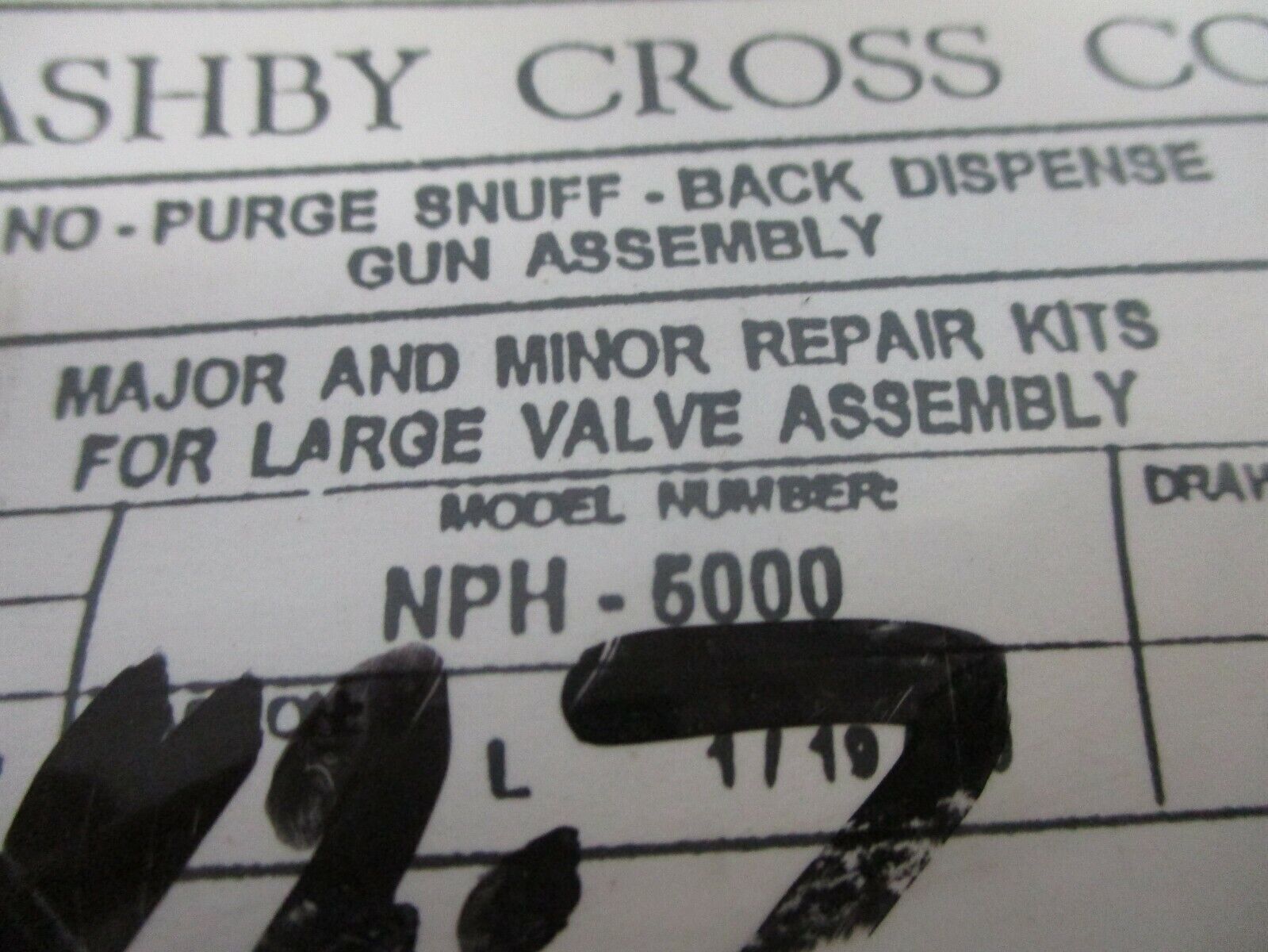 Ashby Cross Repair Kit NPH-5000 New Surplus