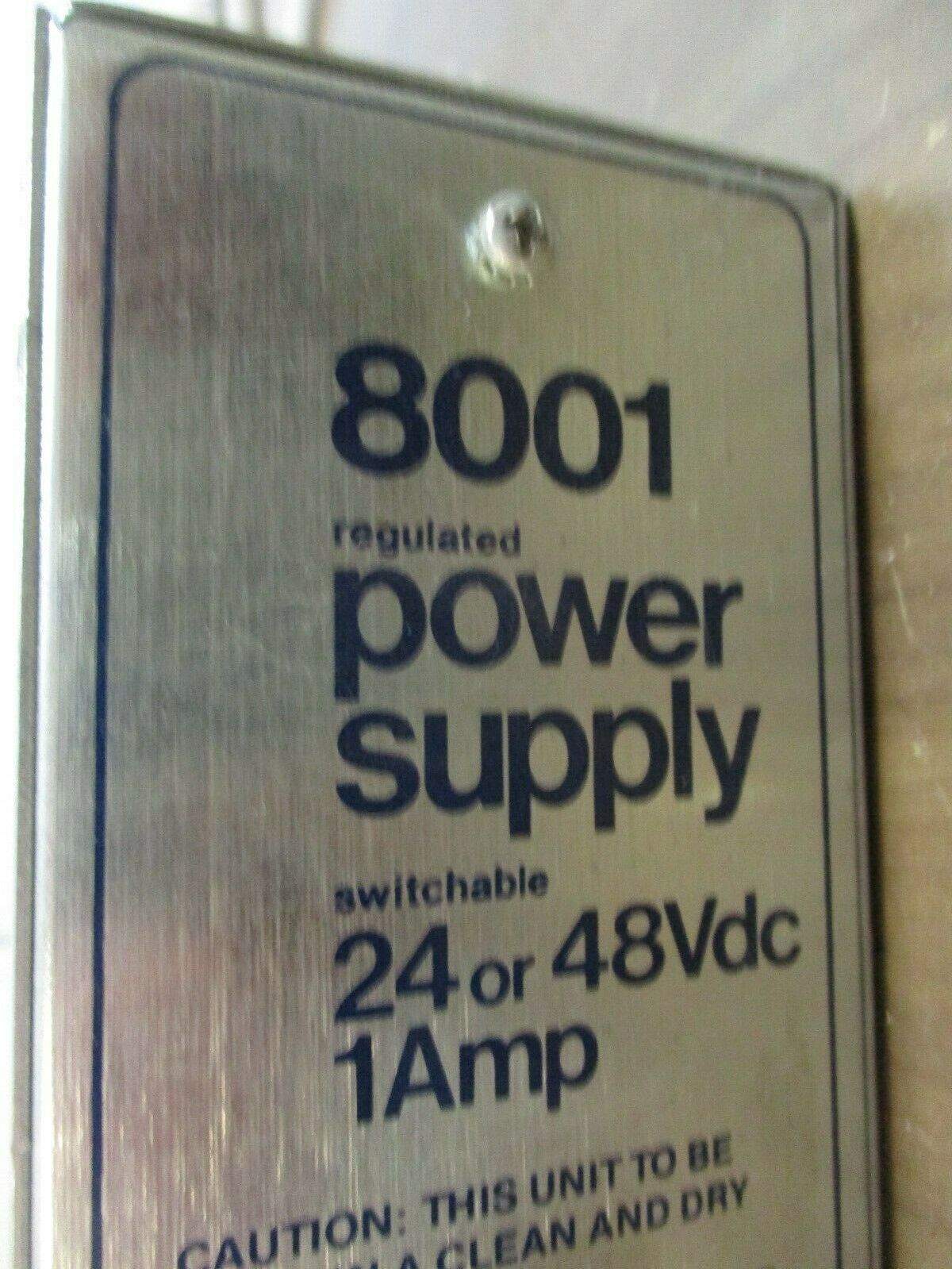 Tellabs Regulated Power Supply 8001 Input: 80W Max 105-130VAC 60Hz Used