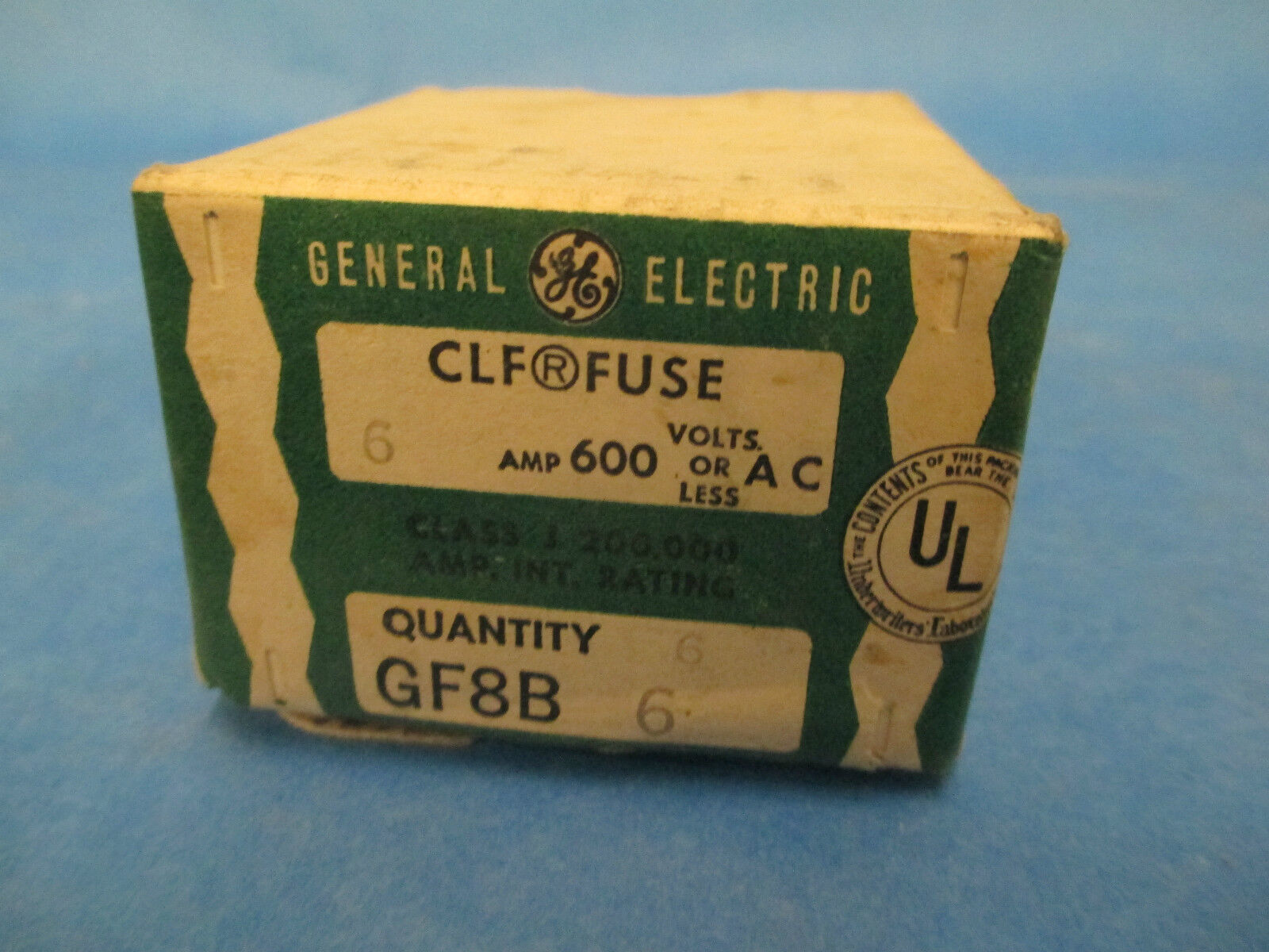 GE Current Limit Fuse GF8B6 6amp 600vac *New In Box Of 6*