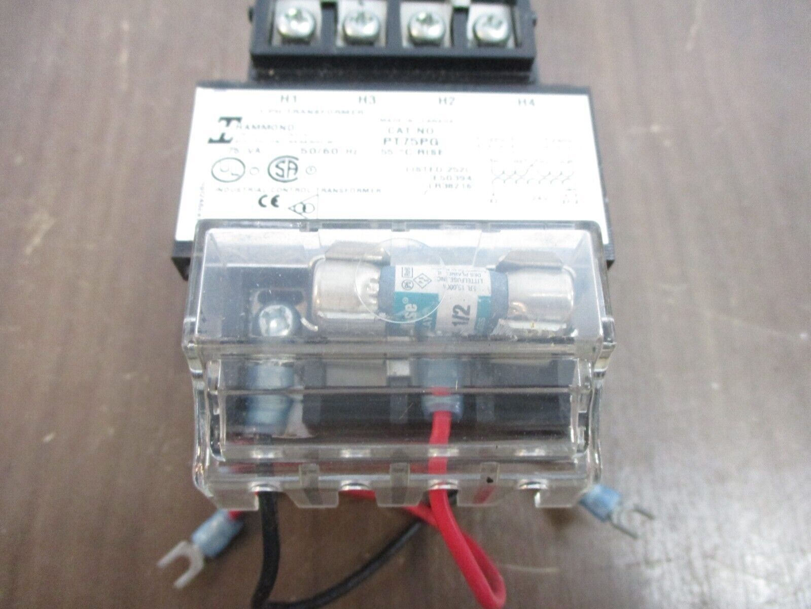 Hammond Control Transformer PT75PG 75VA Pri: 120/240V Sec: 24V 1Ph 50/60Hz Used