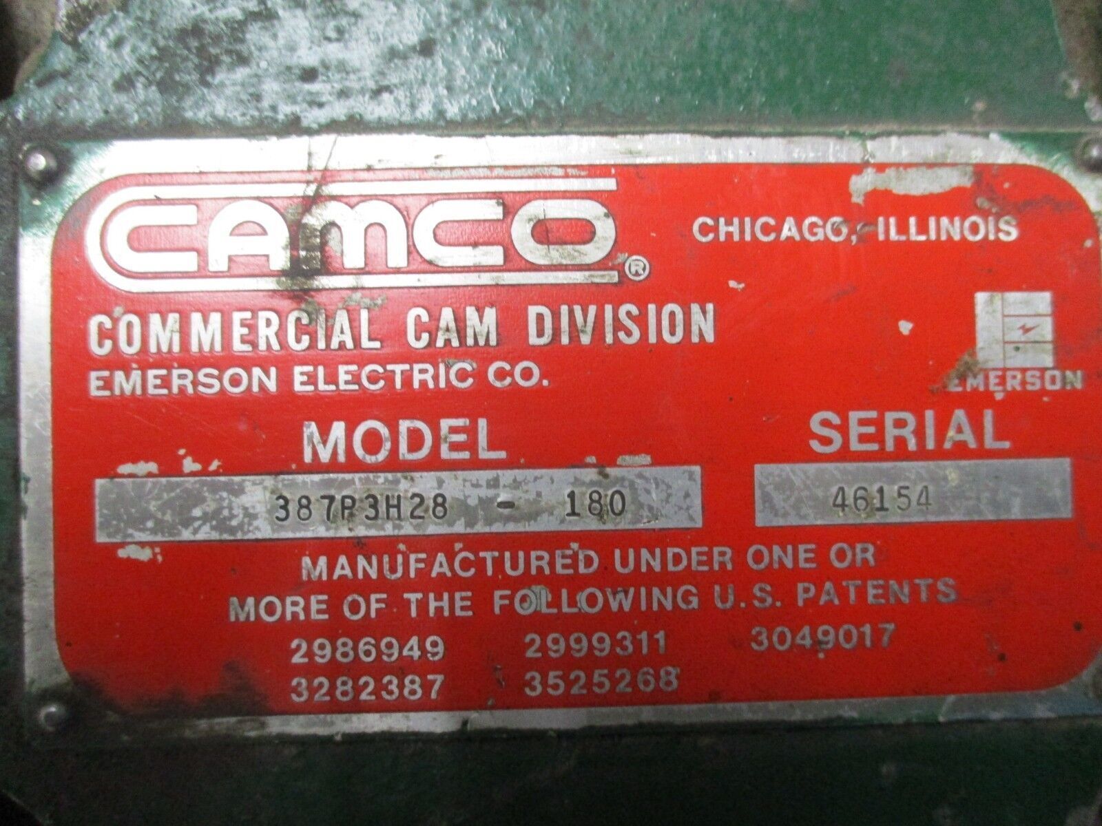 Camco Parallel Index Drive 387P3H28-180 Used