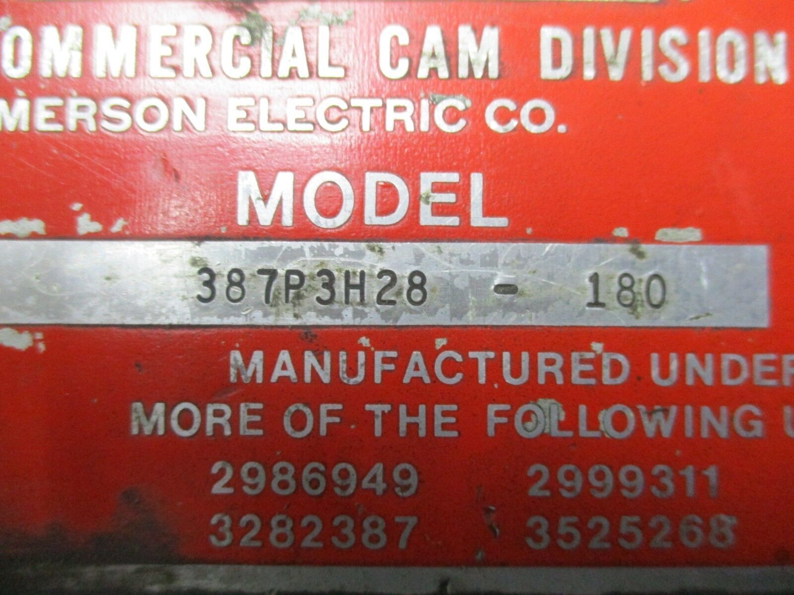 Camco Parallel Index Drive 387P3H28-180 Used