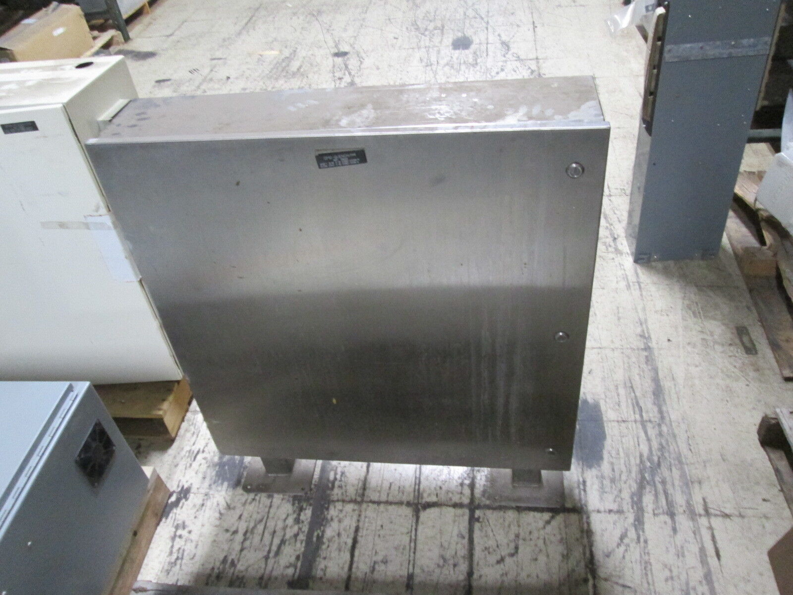 Stainless Steel Pedestal Enclosure Type 4X Size: 36x36x8" Used