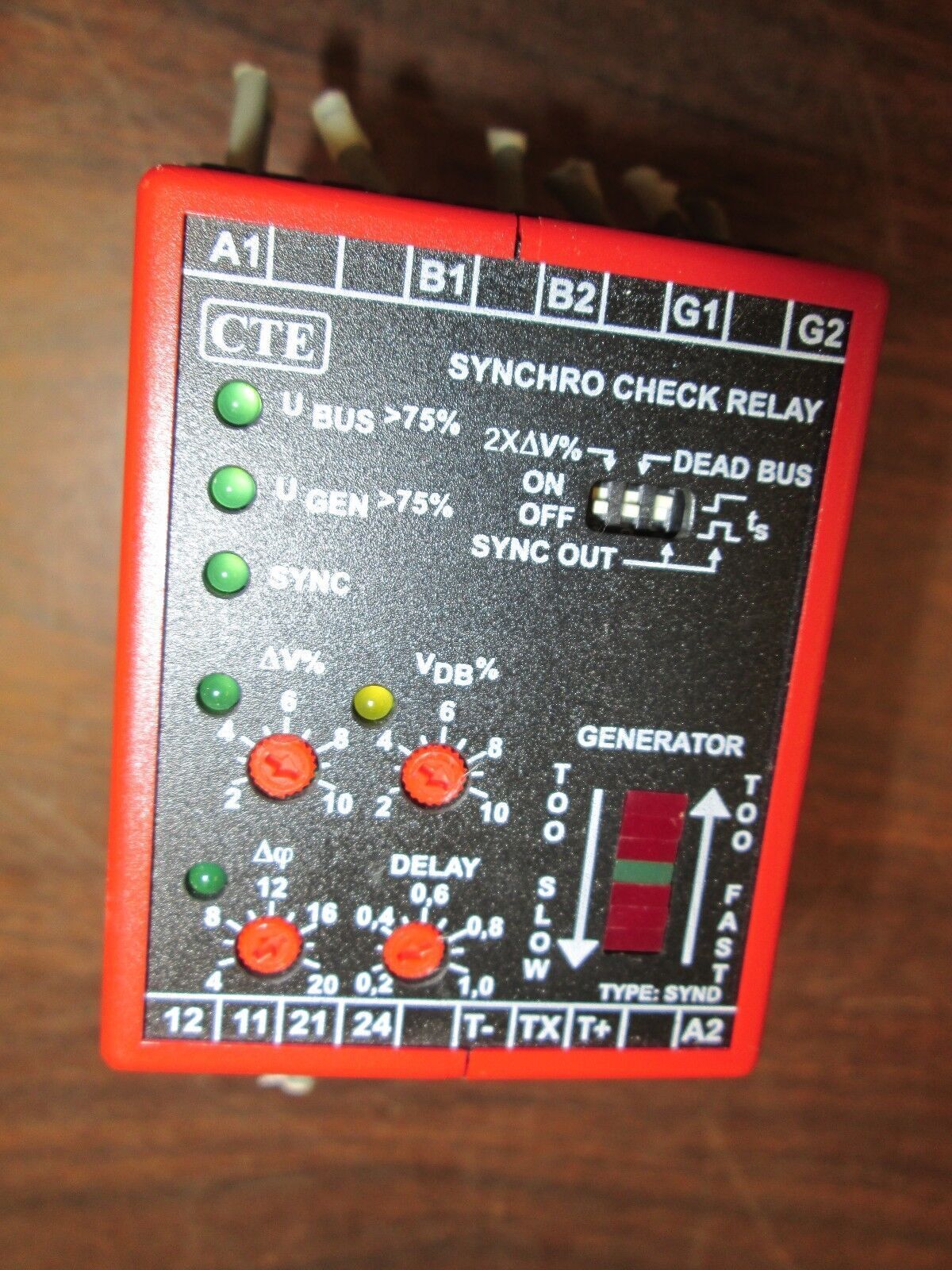 Thiim Synchro Check Relay 38474 /SYND 4802 D024 AASC 20-32 VDC Used