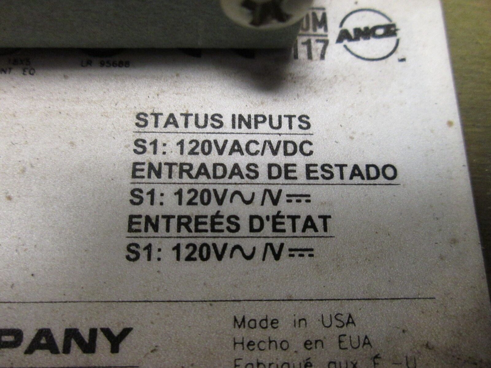 Square D Power Logic Circuit Monitor 3020/CM2350 With 3020 IOM-11 Used