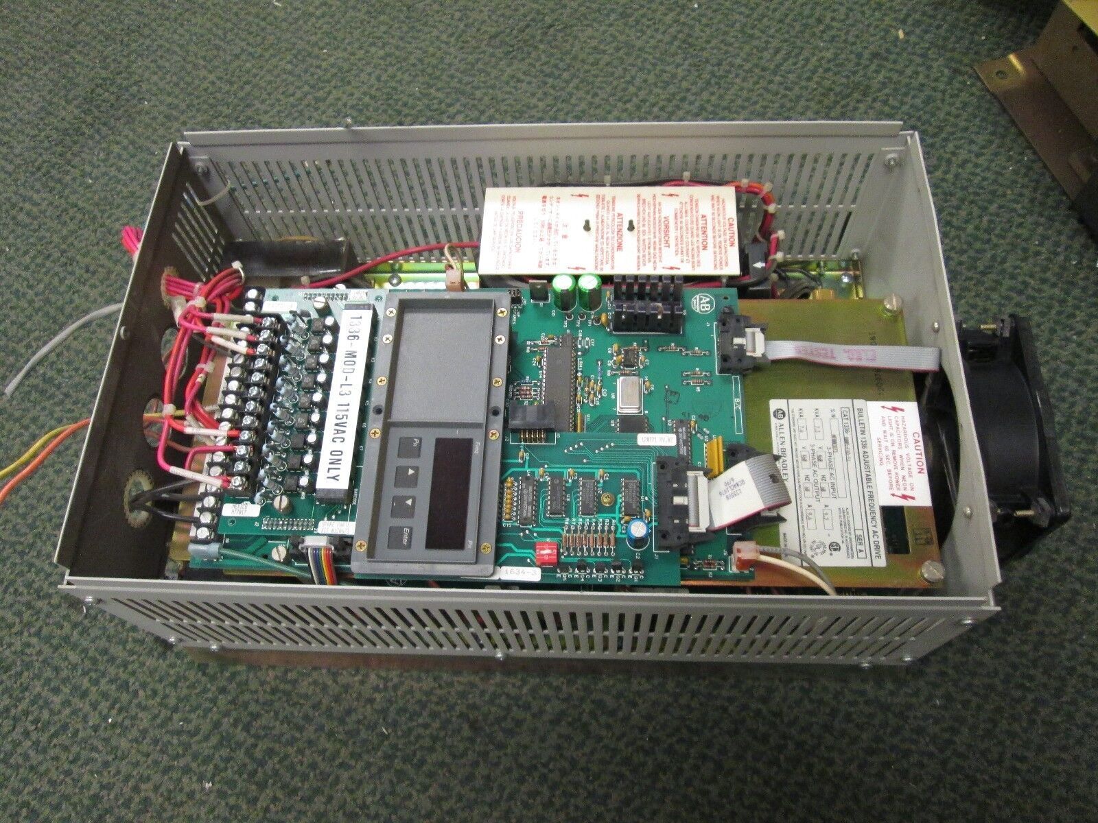 Allen-Bradley 1336 AC Drive w/ L3 Module 1336-B005-EAD-S1 5HP 3Ph Used