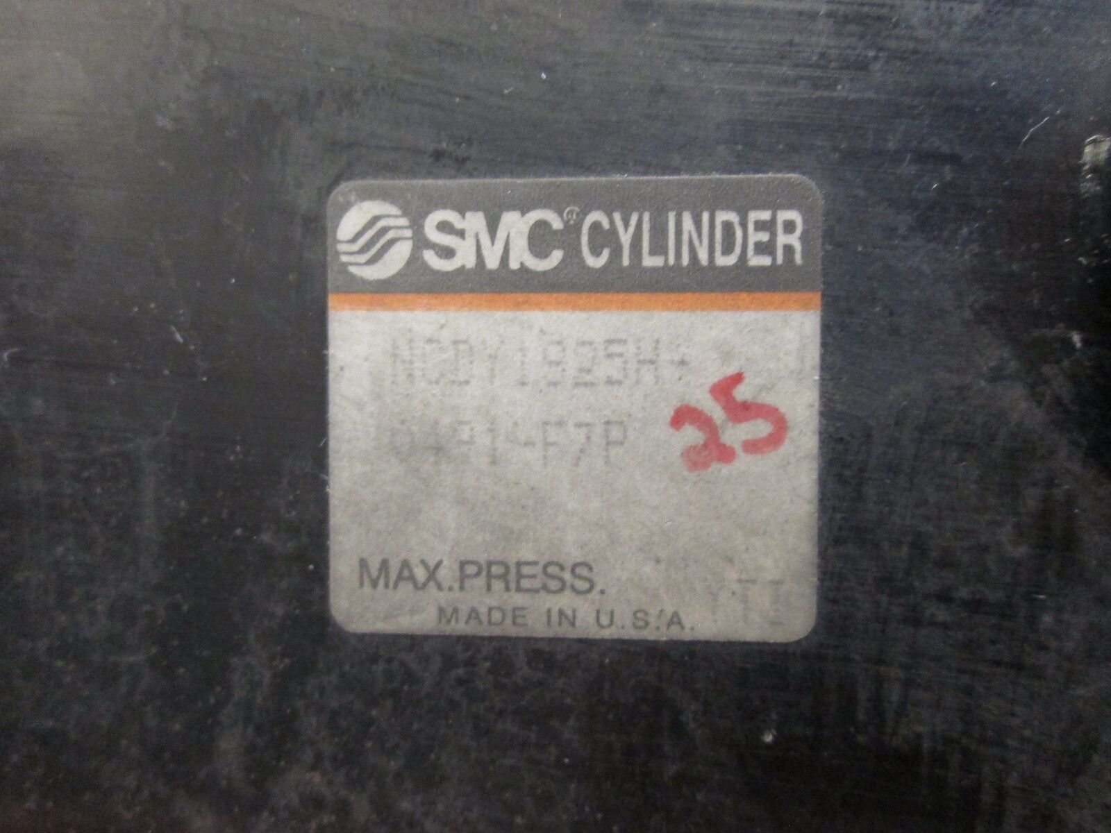SMC Pneumatic Cylinder NCDY1925H-0491-F7P Used