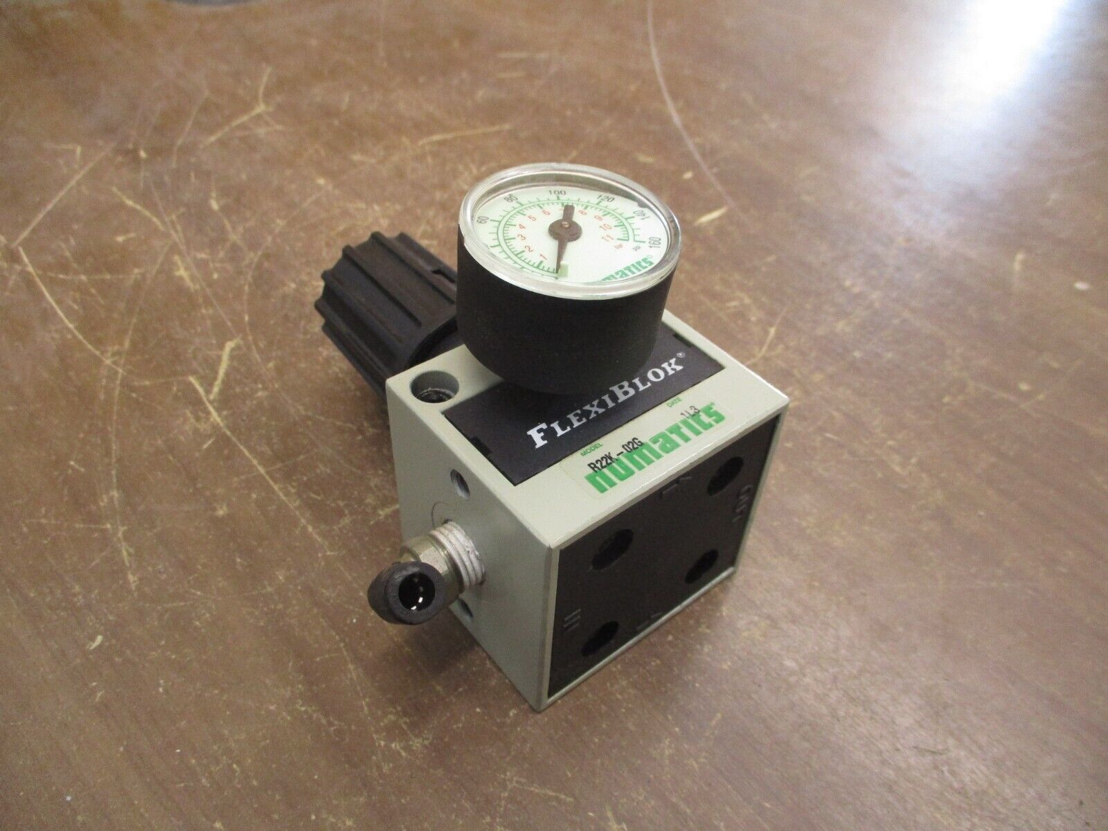 Numatics Flexiblok Pneumatic Regulator Valve R22K-02G Used