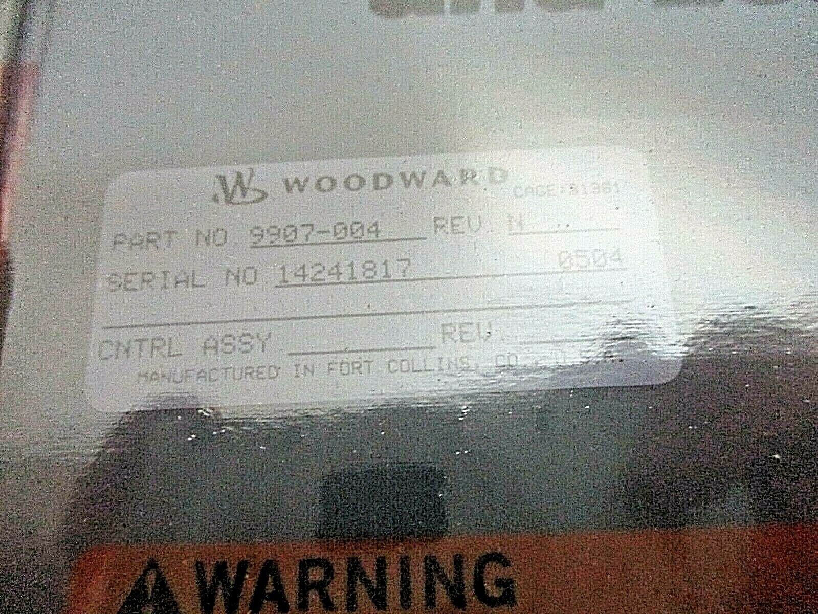 Woodward Master Synchronizer & Load Center 9907-004 Rev. N New Surplus