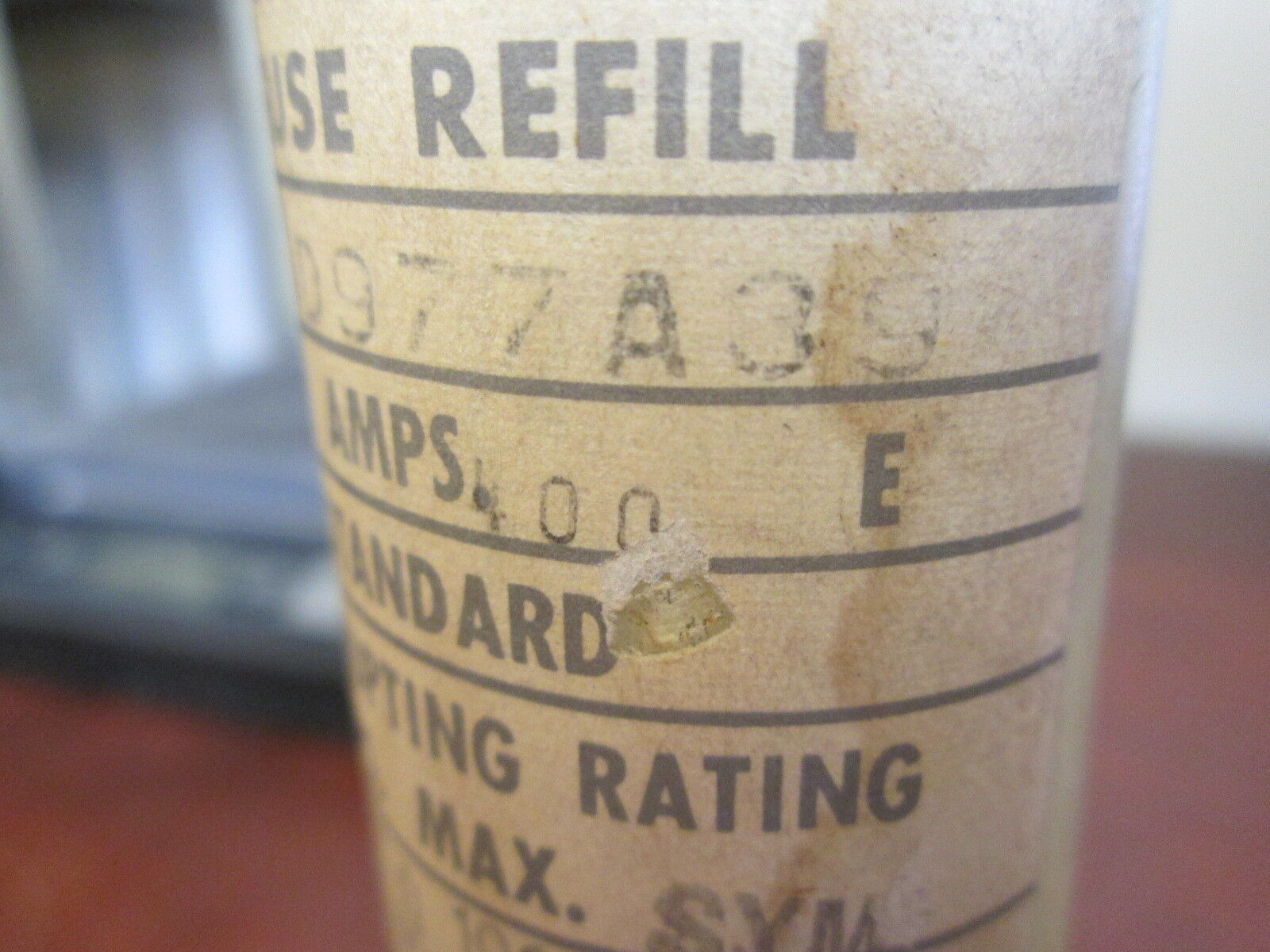 Westinghouse Type BA-400 Fuse Refill 116D977A39 400E 14.4KV Used