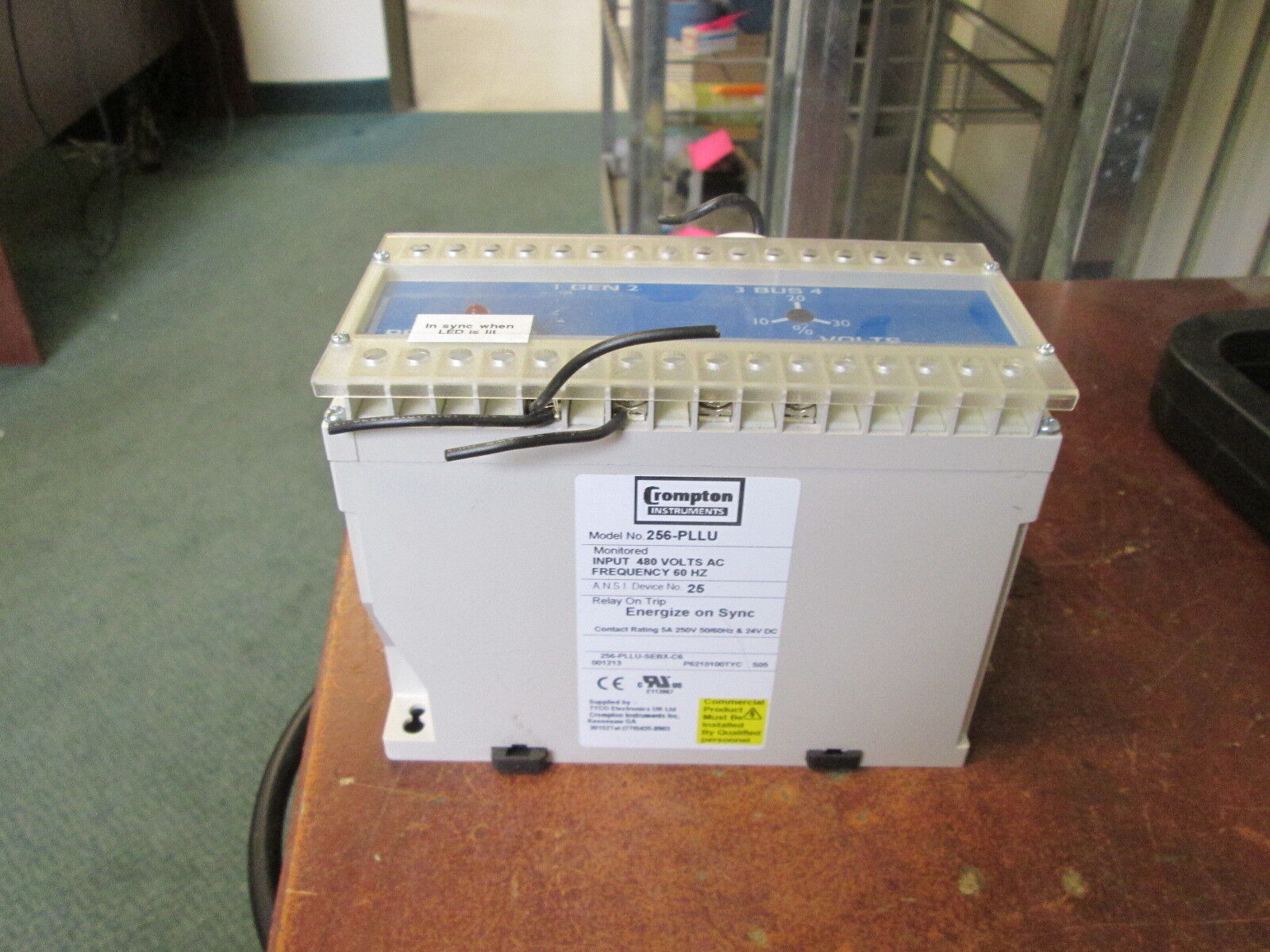 Crompton Protector Relay 256-PLLU 480V 60Hz Used