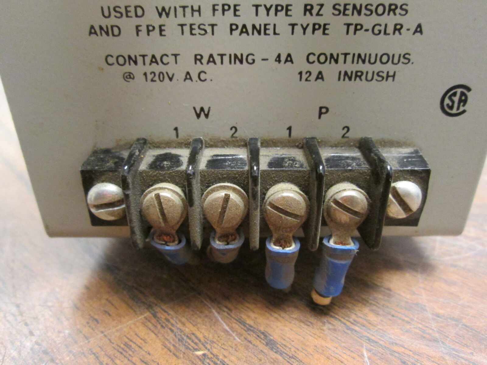 FPE Class-1 Ground Relay GLR-125 Trip: 100-1200A Delay: 0-1 sec Used