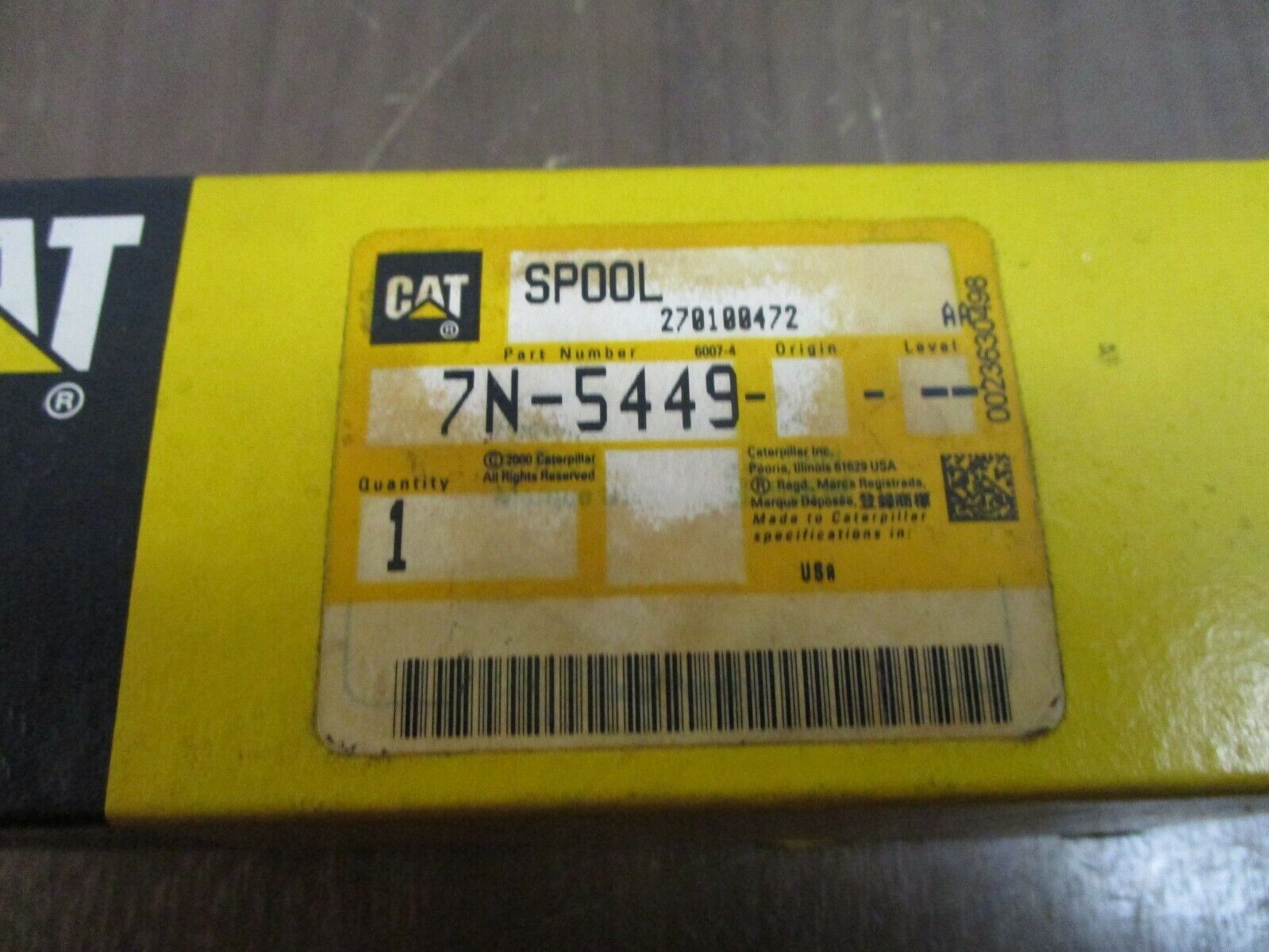 CAT Spool 7N-5449 New Surplus