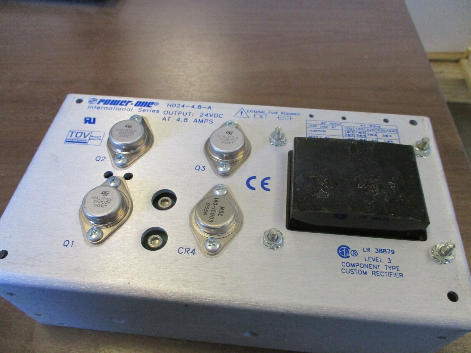 Power-One International Series Power Supply HD24-4.8-A Output: 24VDC 4.8A Used