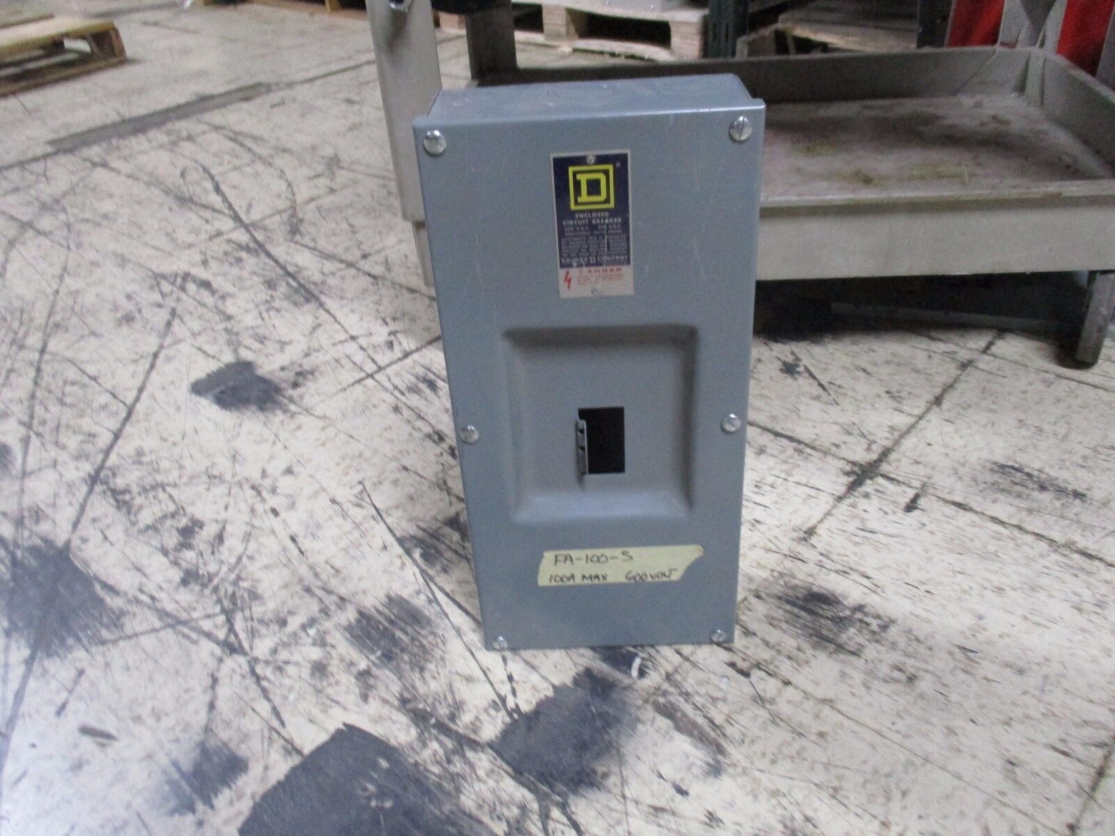 Square D Circuit Breaker Enclosure FA-100-S 100A 600V Used