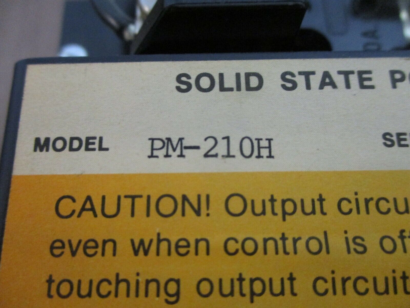 Harrel Solid State Power Module PM-210H 10A 230V Control: 10VDC Used