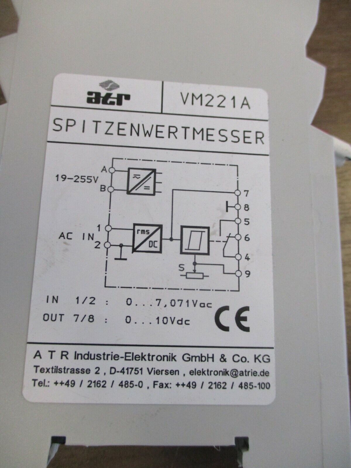 ATR Peak Meter VM221A Used
