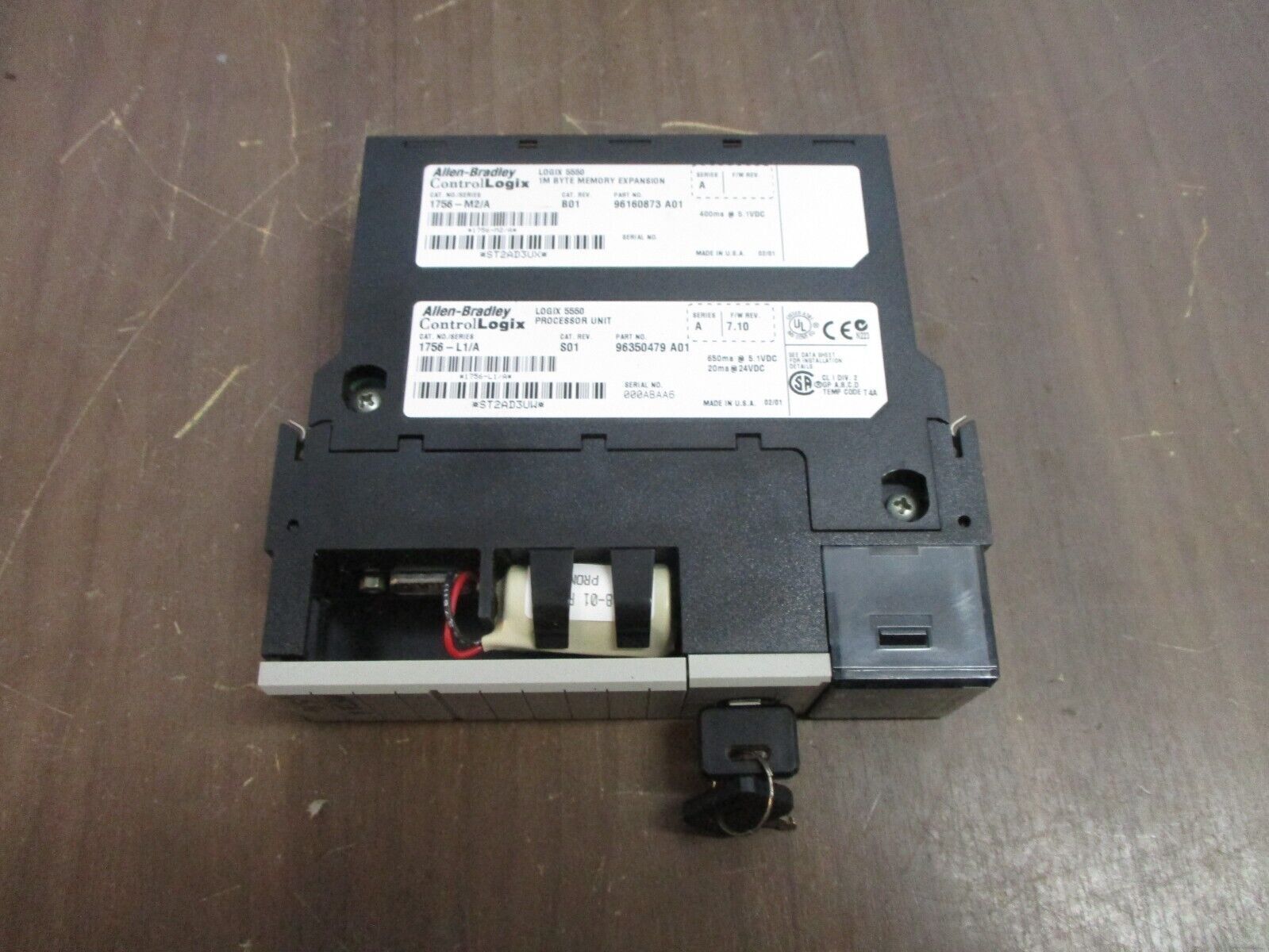 Allen-Bradley ControlLogix 5550 Processor Unit w/ Memory Expansion 1756-L1/A