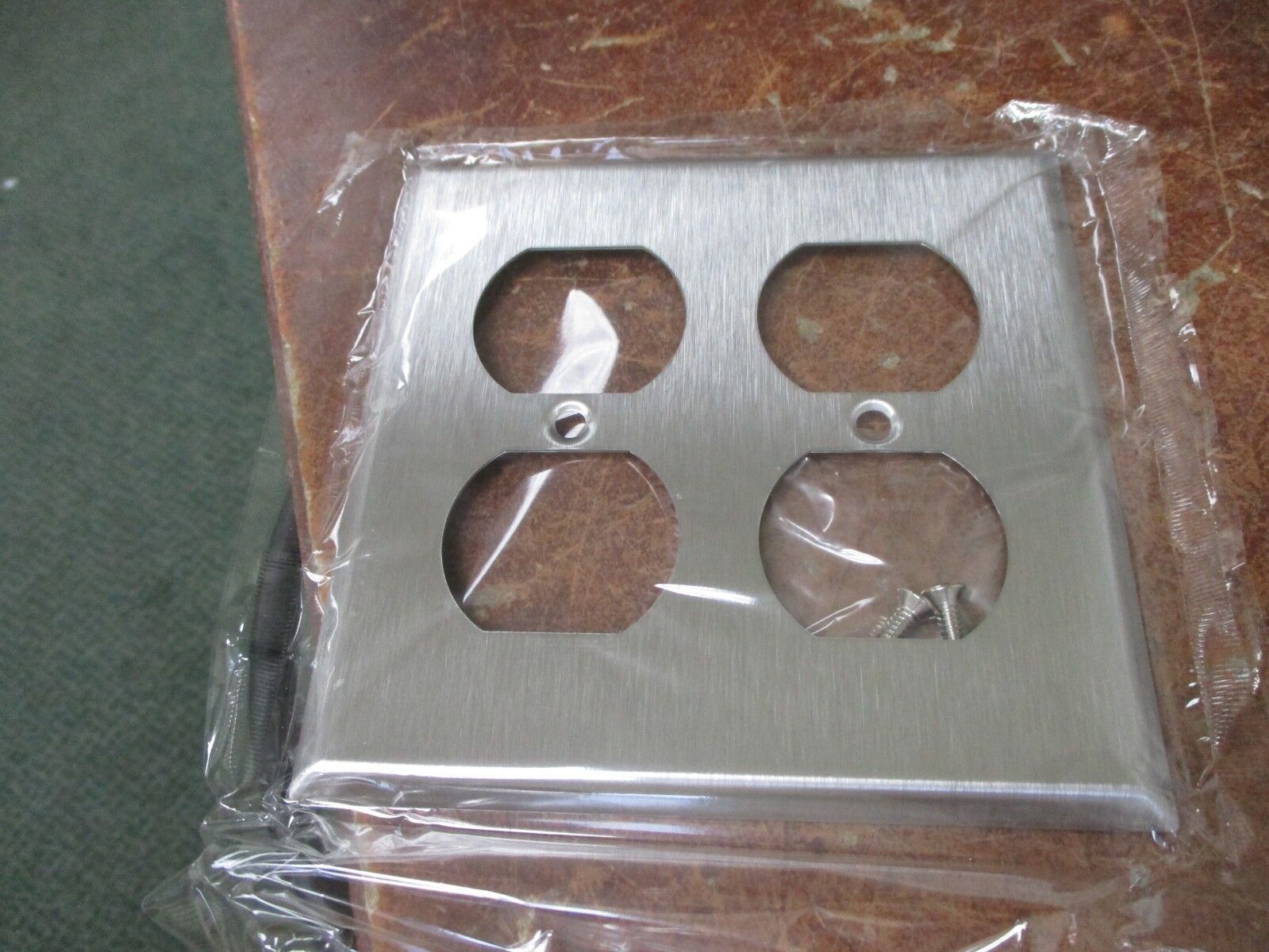 Mulberry 2-Garg Duplex Satin Stainless Receptacle Cover 97102 *Boz of 10*