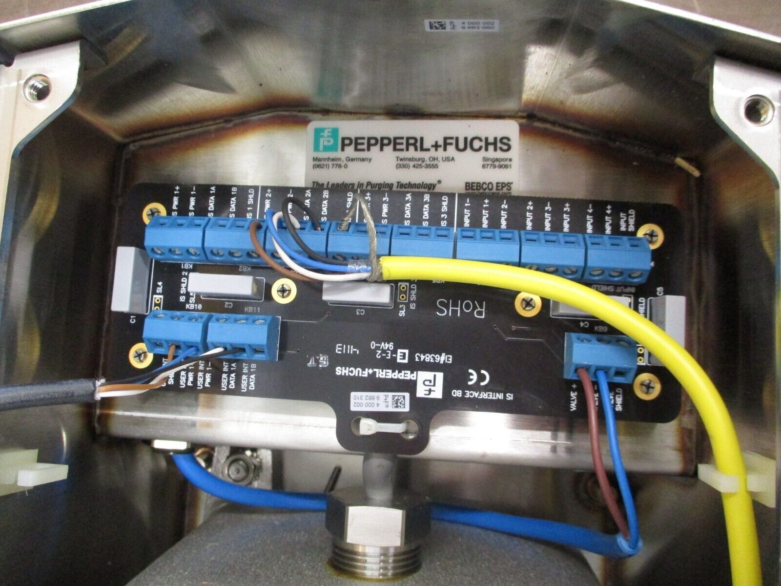 PepperL + Fuchs Purging System Control Unit Model 6000 Type X / Ex px Used