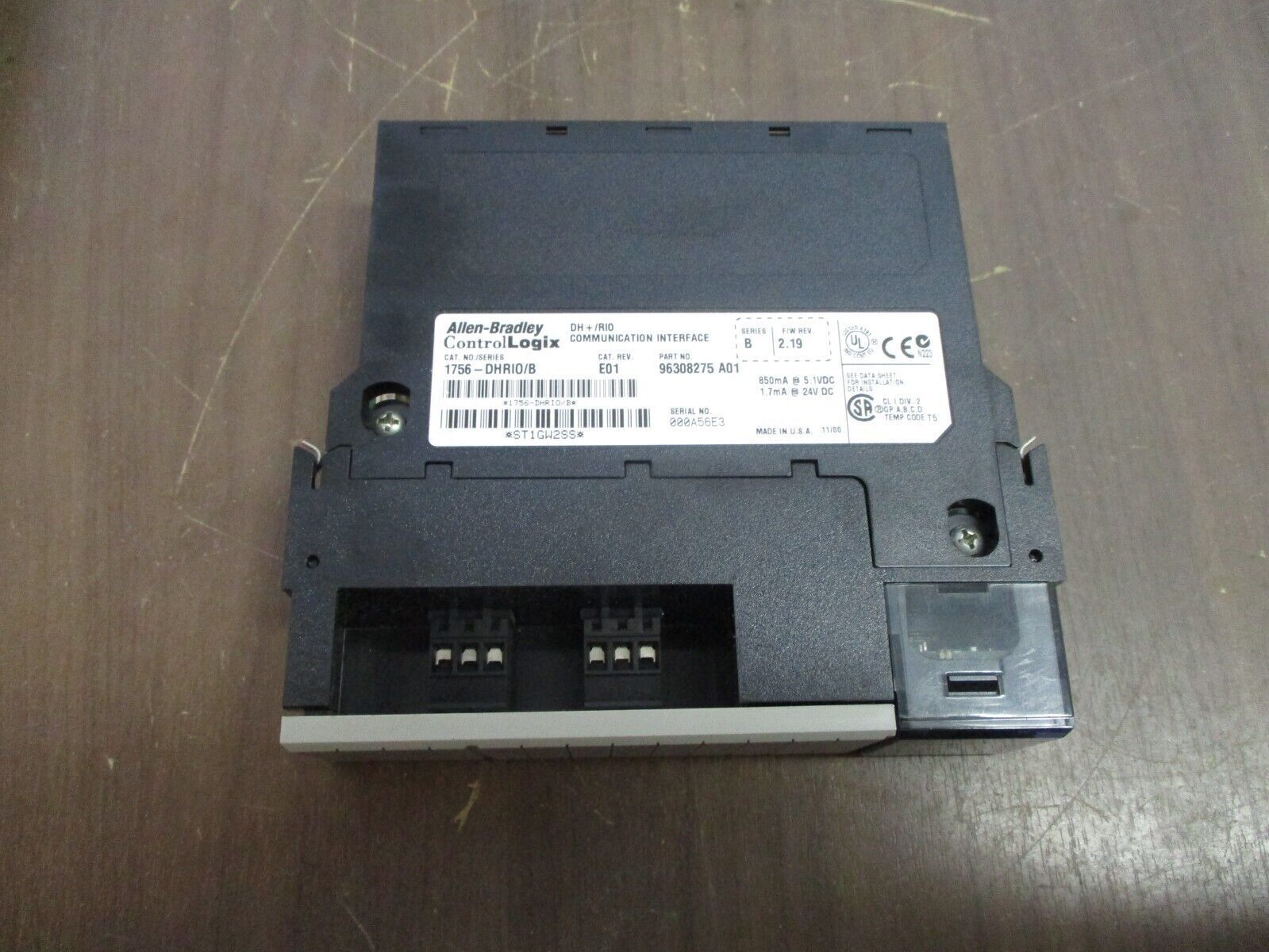 Allen-Bradley ControlLogix DH+/RIO Comm Interface Module 1756-DHRIO Ser. B Used