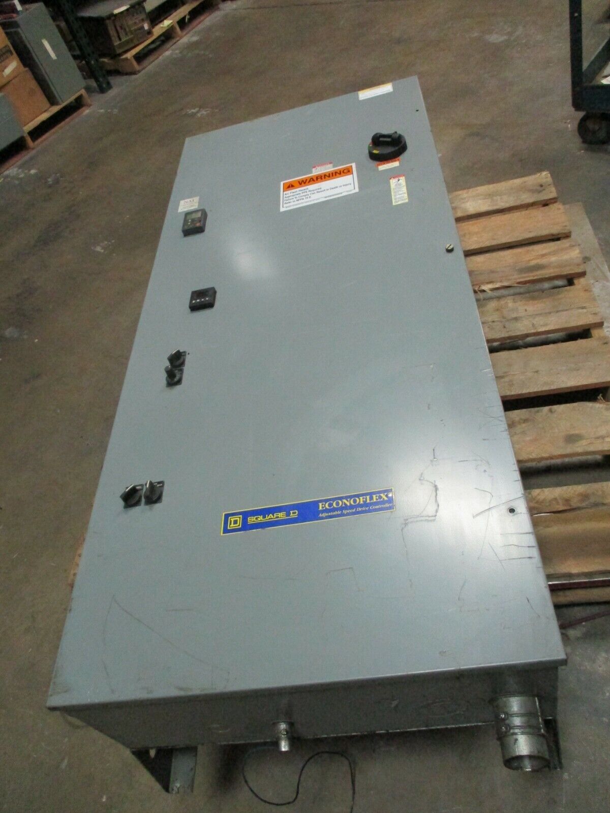Square D Altivar Econoflex AC Drive w/ Bypass 8839 58ERG4VY A07 75HP 460V Used