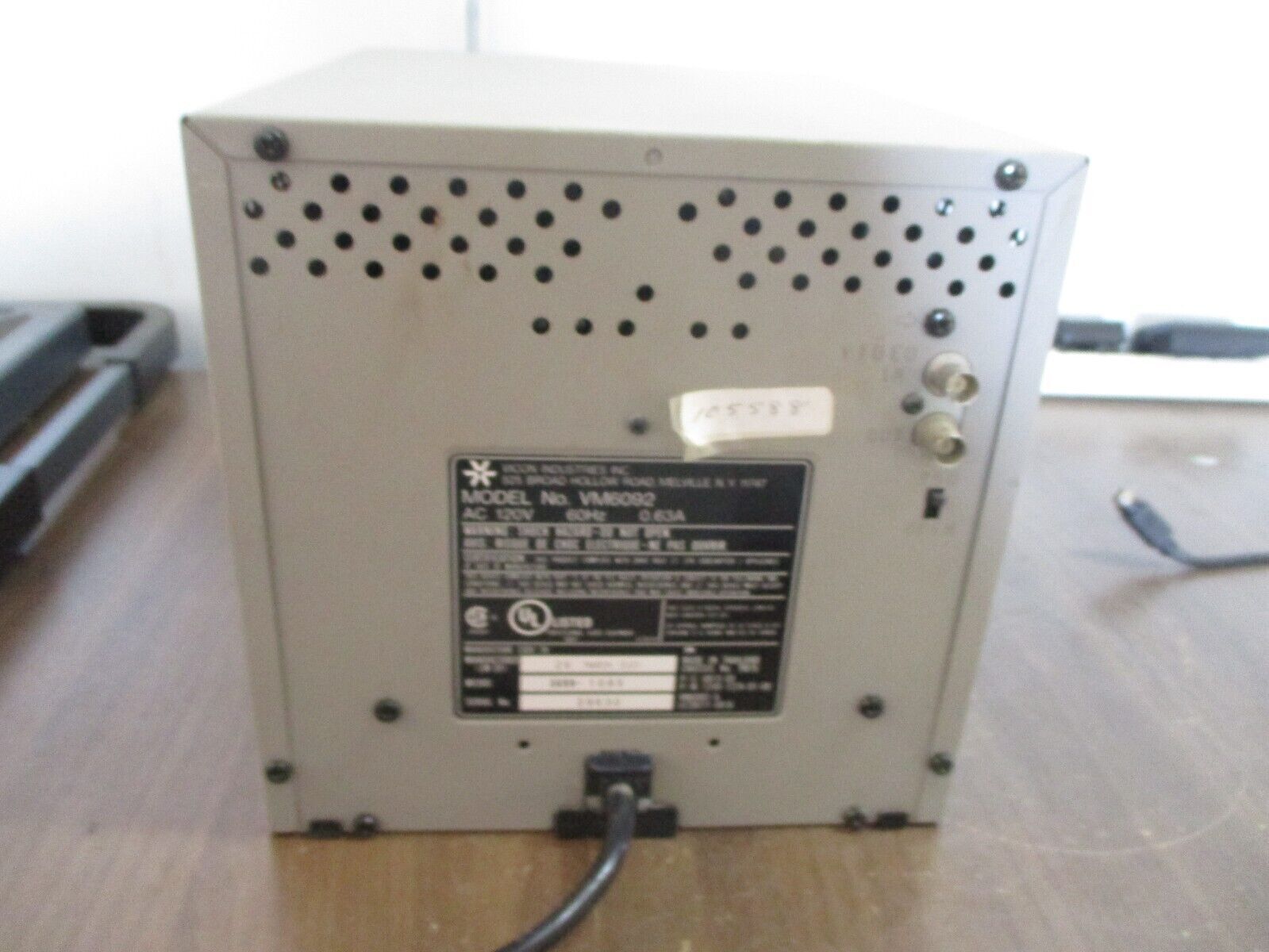 Vicon Color Video Monitor VM6092 9" 120V 60Hz 0.63A Used