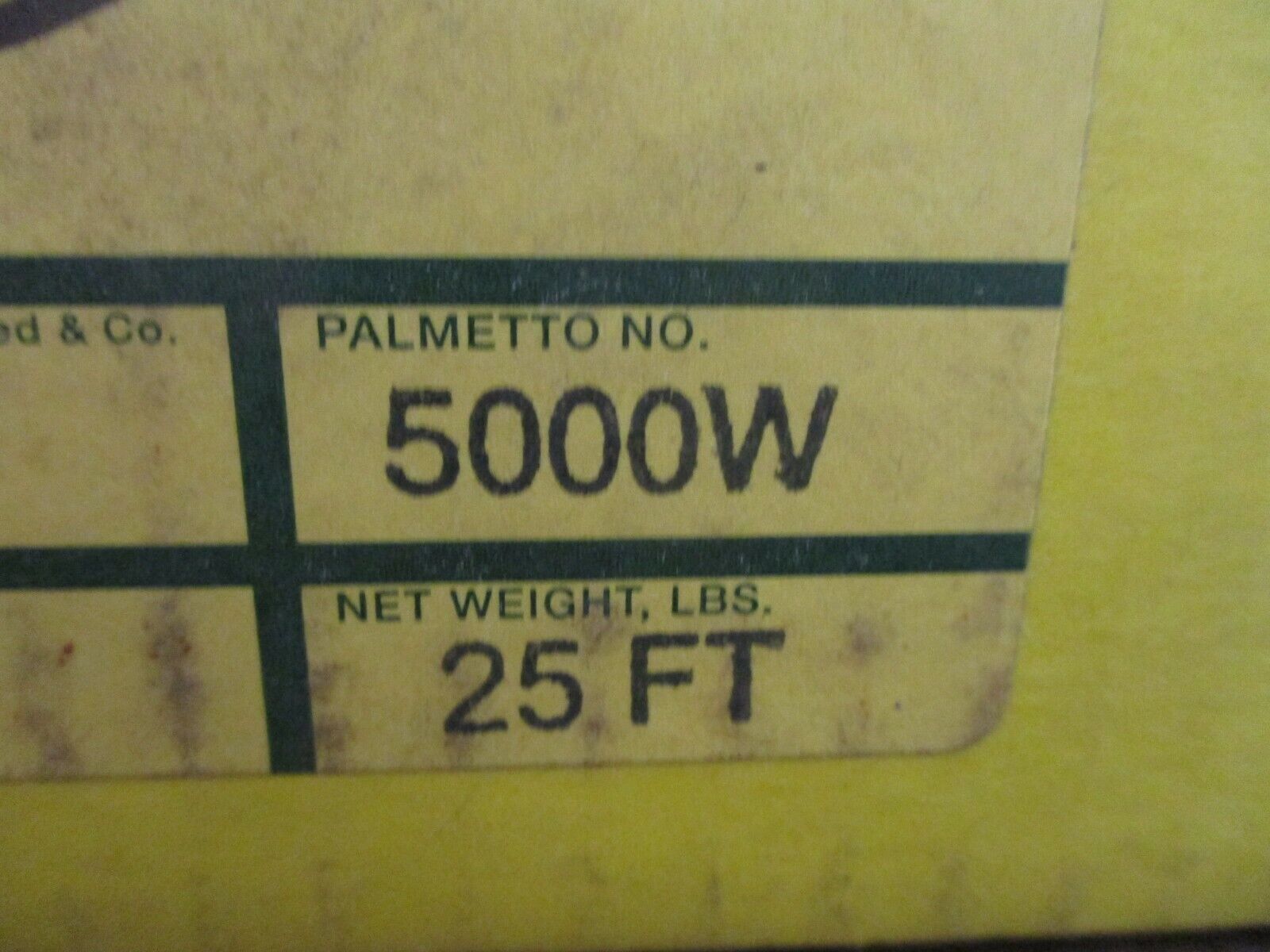 Palmetto Packings Packing Seal 5000W Size: 3/8" Length: 25ft New Surplus